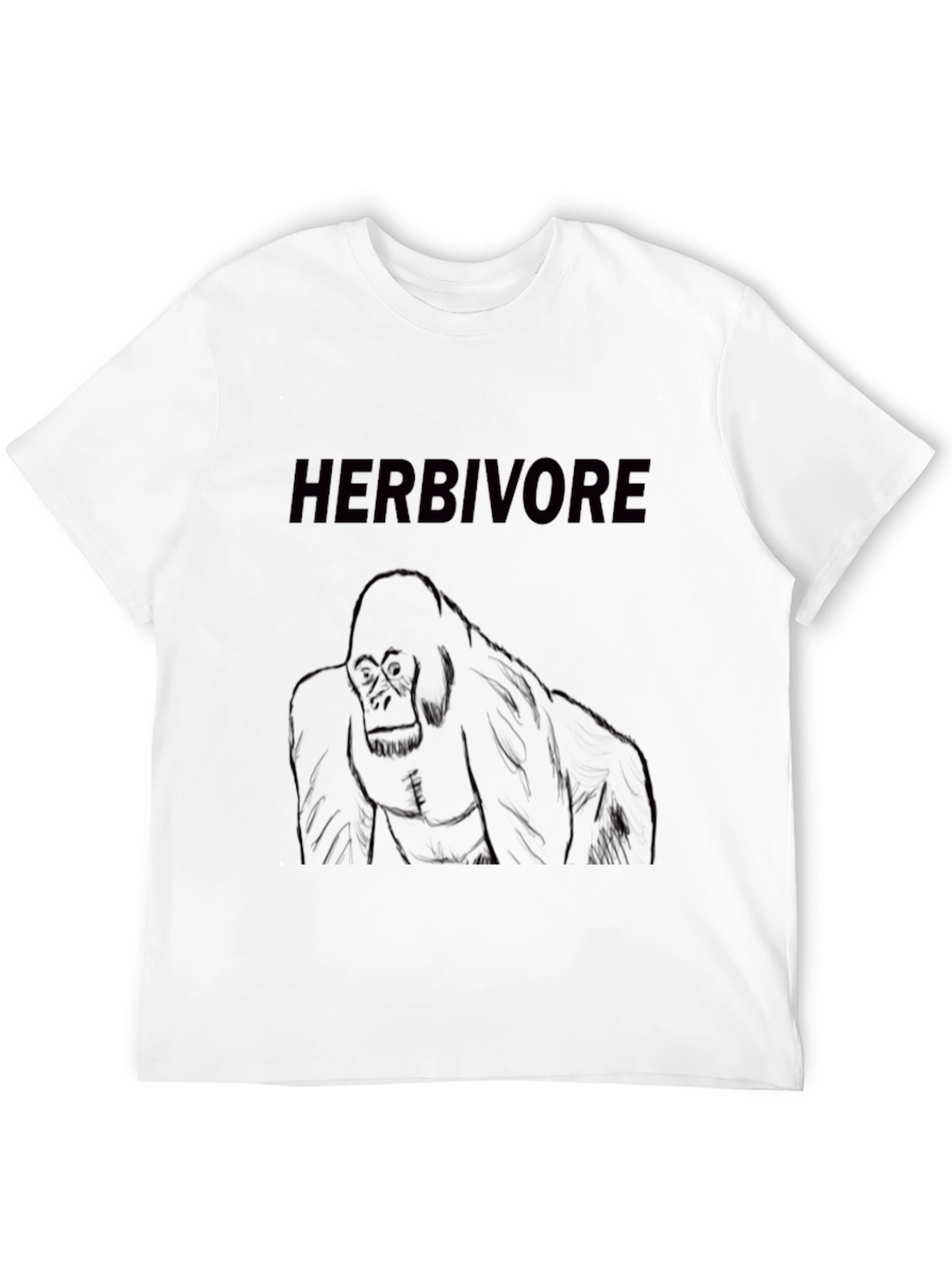 Black Herbivore Gorilla Graphic T-Shirt view 12
