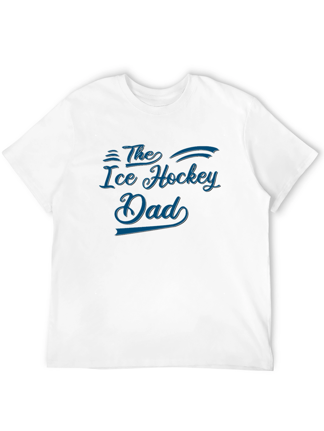 Black The Ice Hockey Dad T-Shirt - Black Cotton Tee view 12