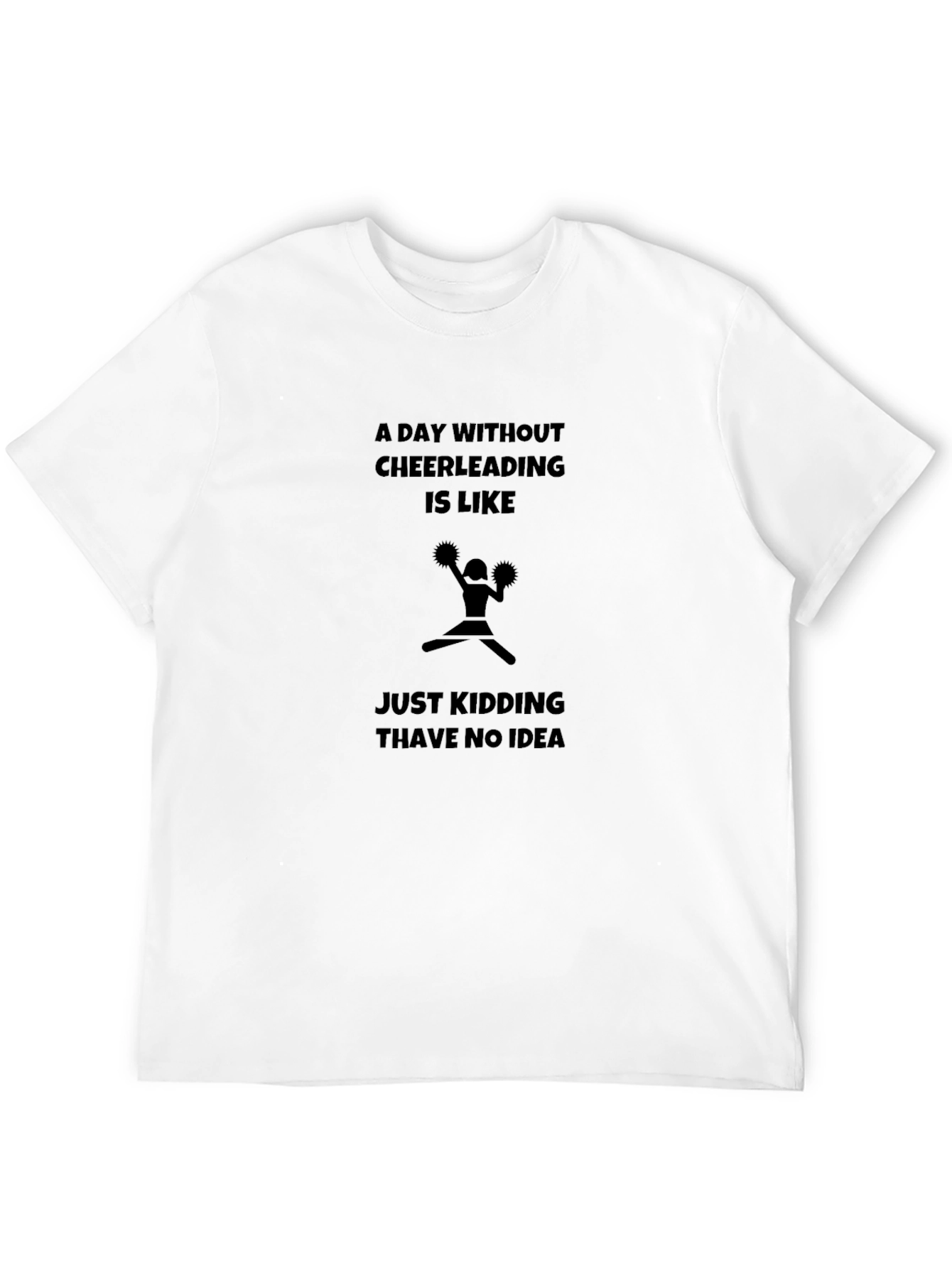 Black Cheerleading T-Shirt - Funny Cheerleader Tee view 12