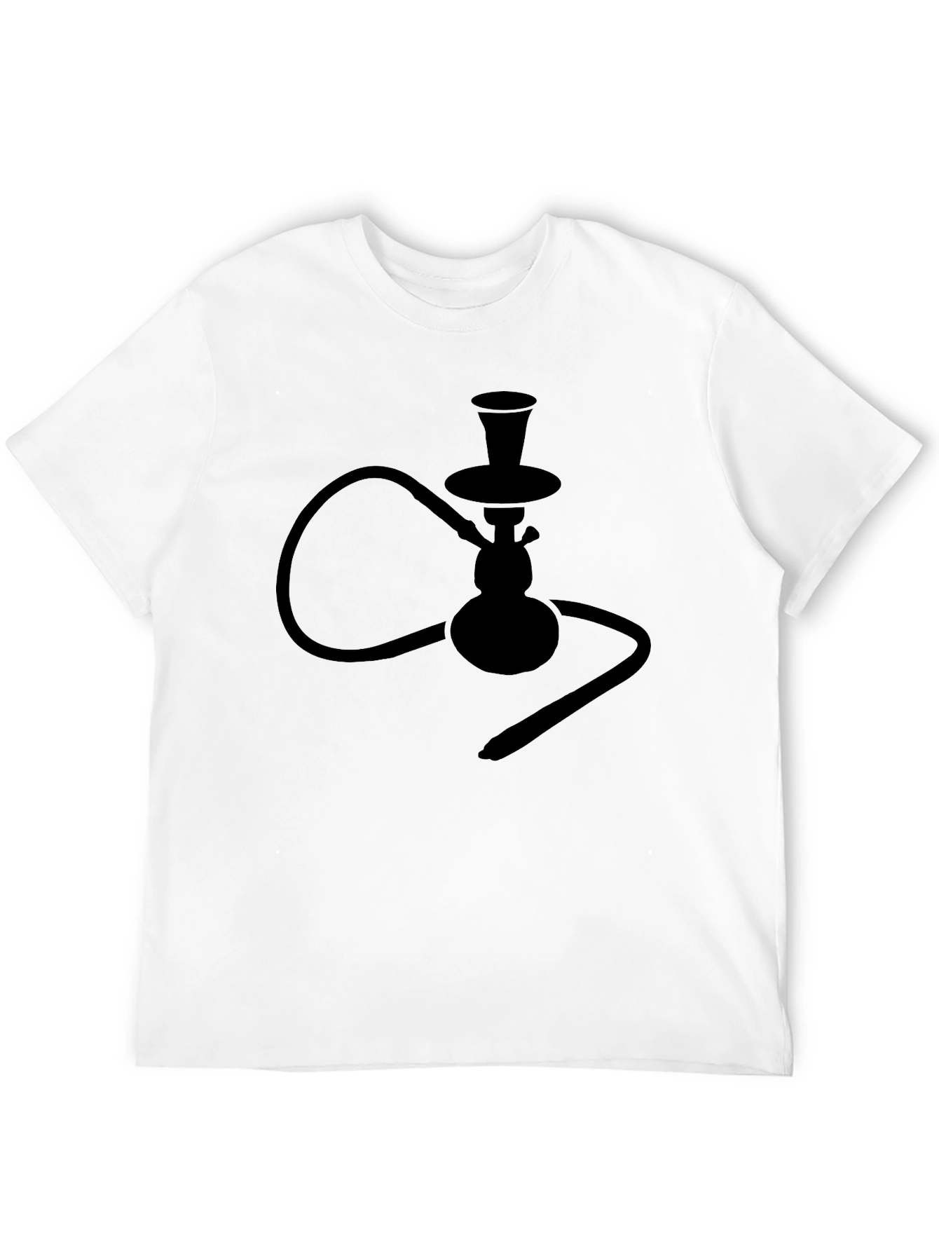 Black Hookah Silhouette T-Shirt - Cool & Unique Design view 12