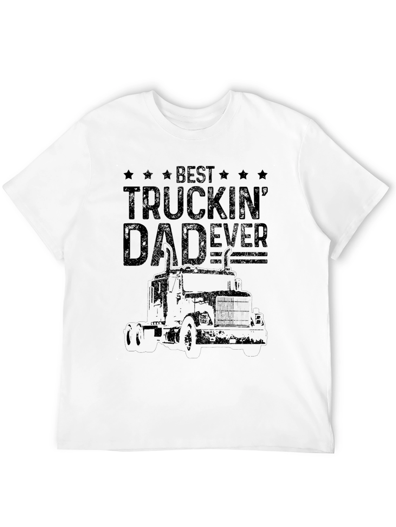 Black Best Truckin' Dad Ever Black T-Shirt view 12