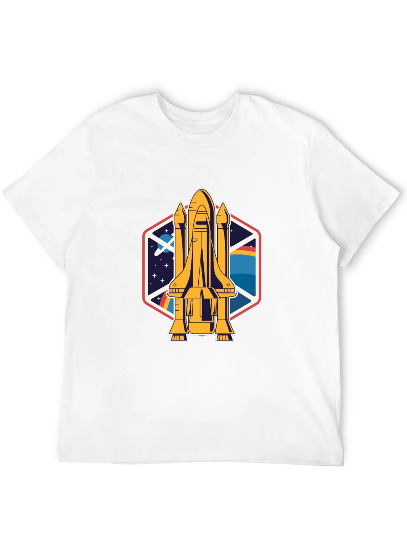Black Space Shuttle Graphic Tee - Unisex view 12