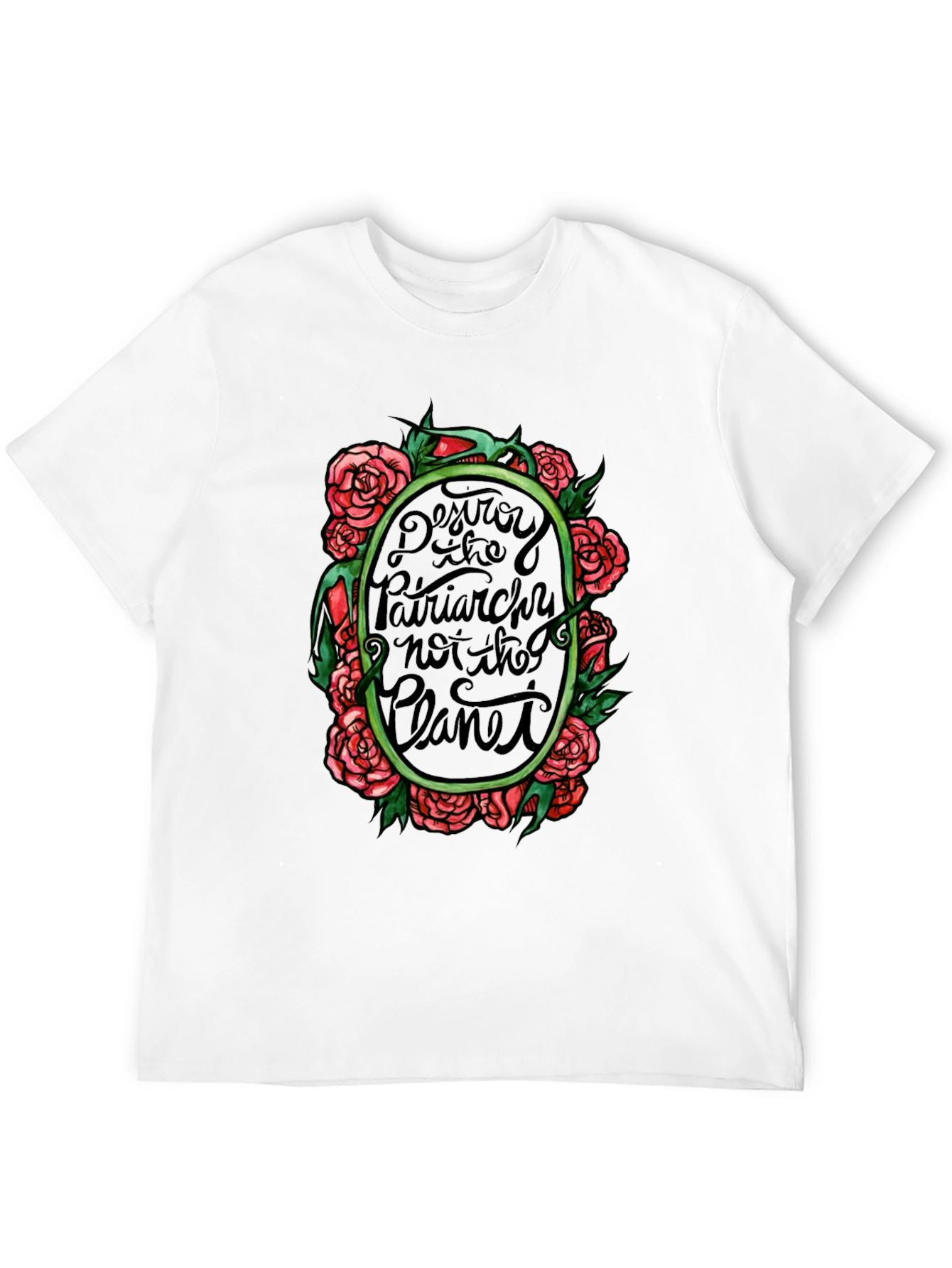 Destroy Patriarchy Graphic Tee - Eco Conscious Black T-Shirt - 12