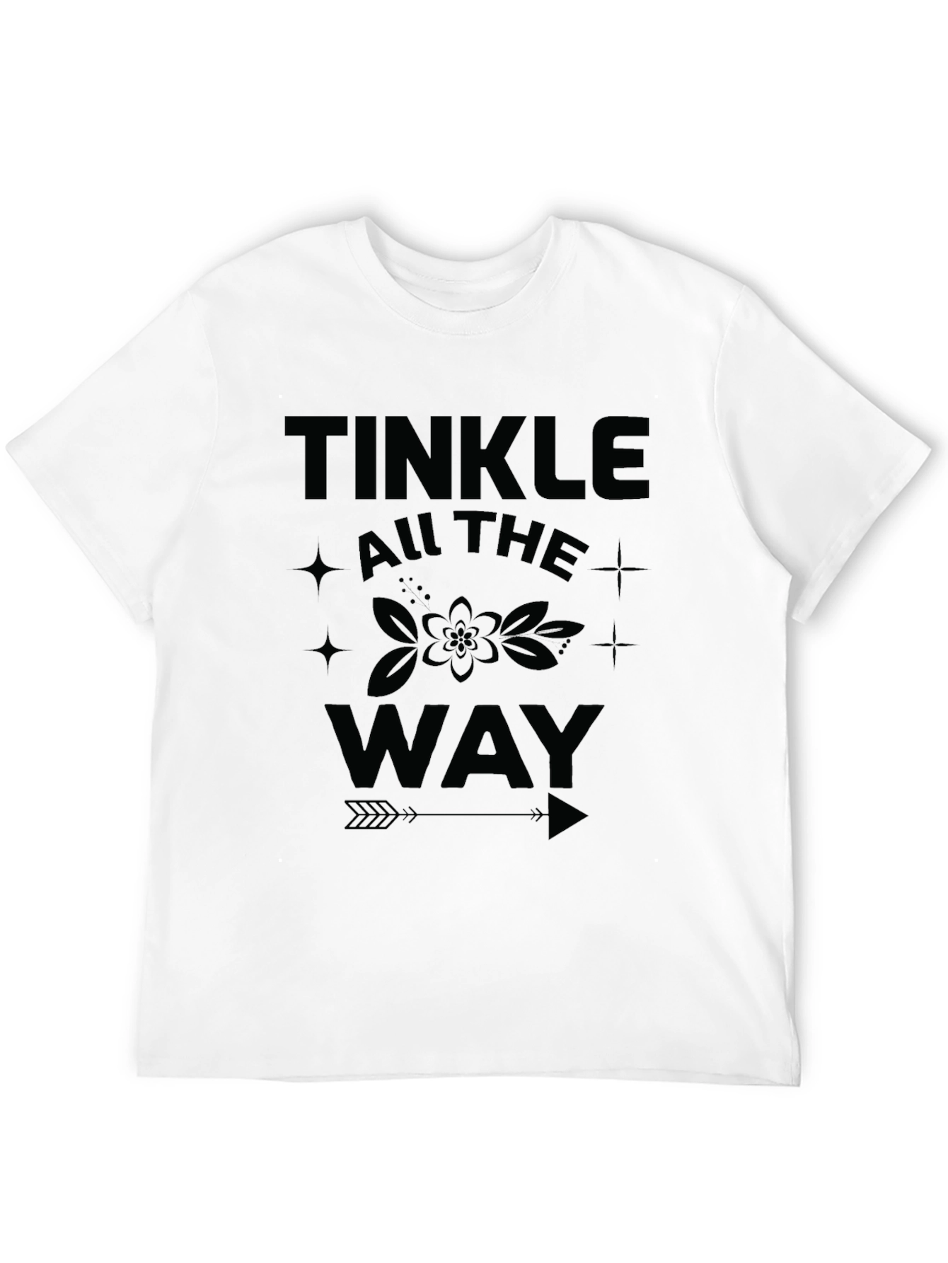 Black Tinkle All the Way Black Graphic Tee view 12