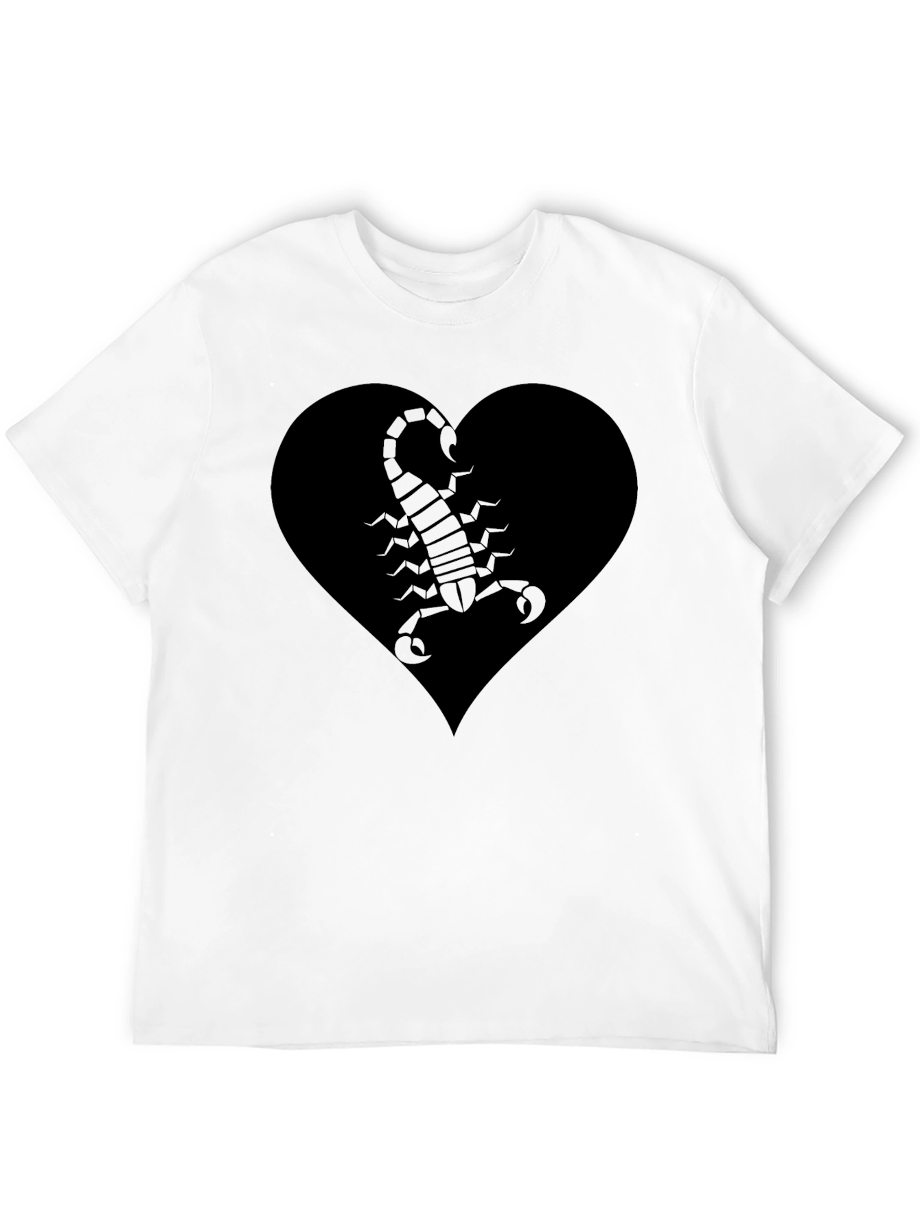 Black Heart Scorpion Graphic Tee - Edgy Style view 12
