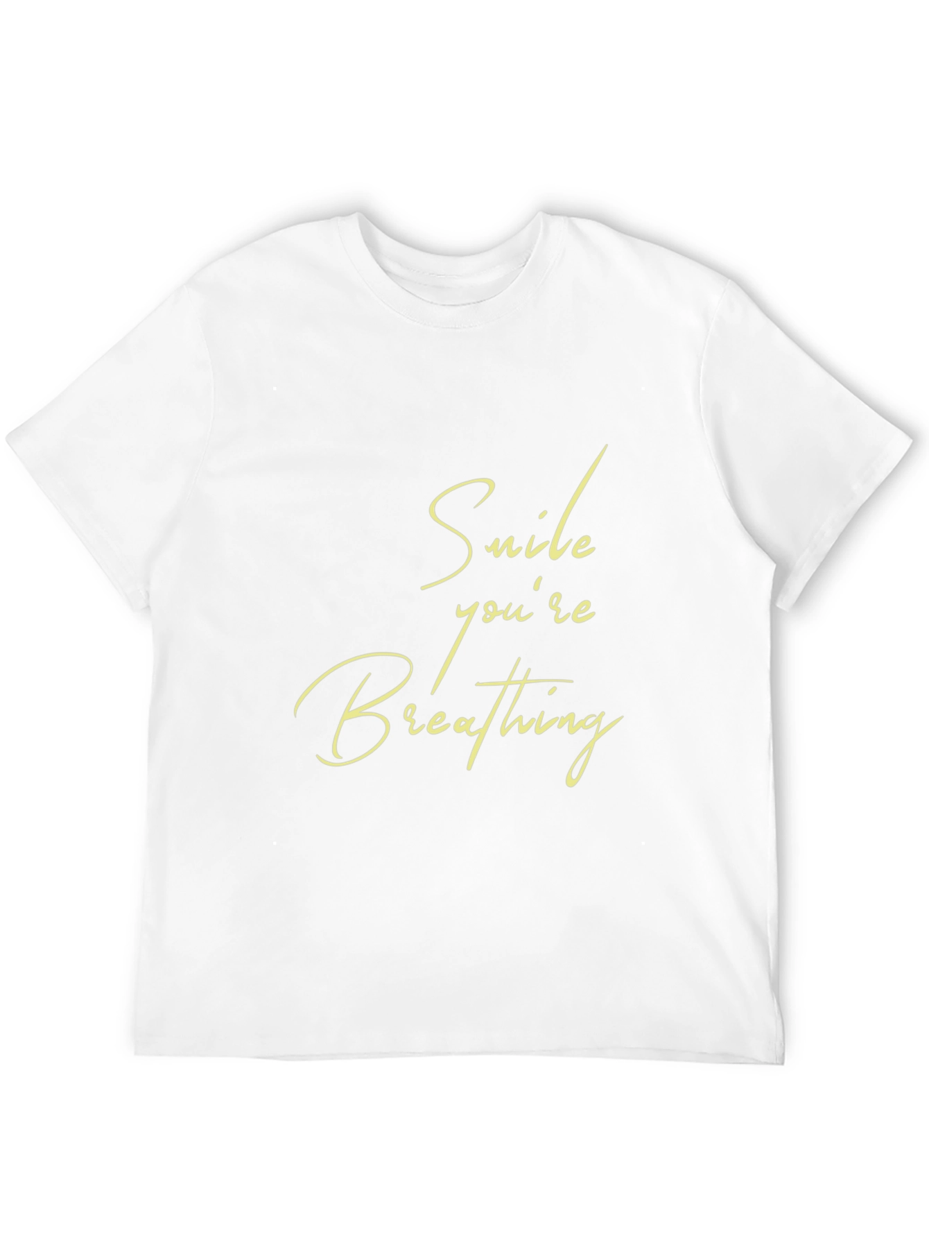 Black Smile You're Breathing Black T-Shirt view 12