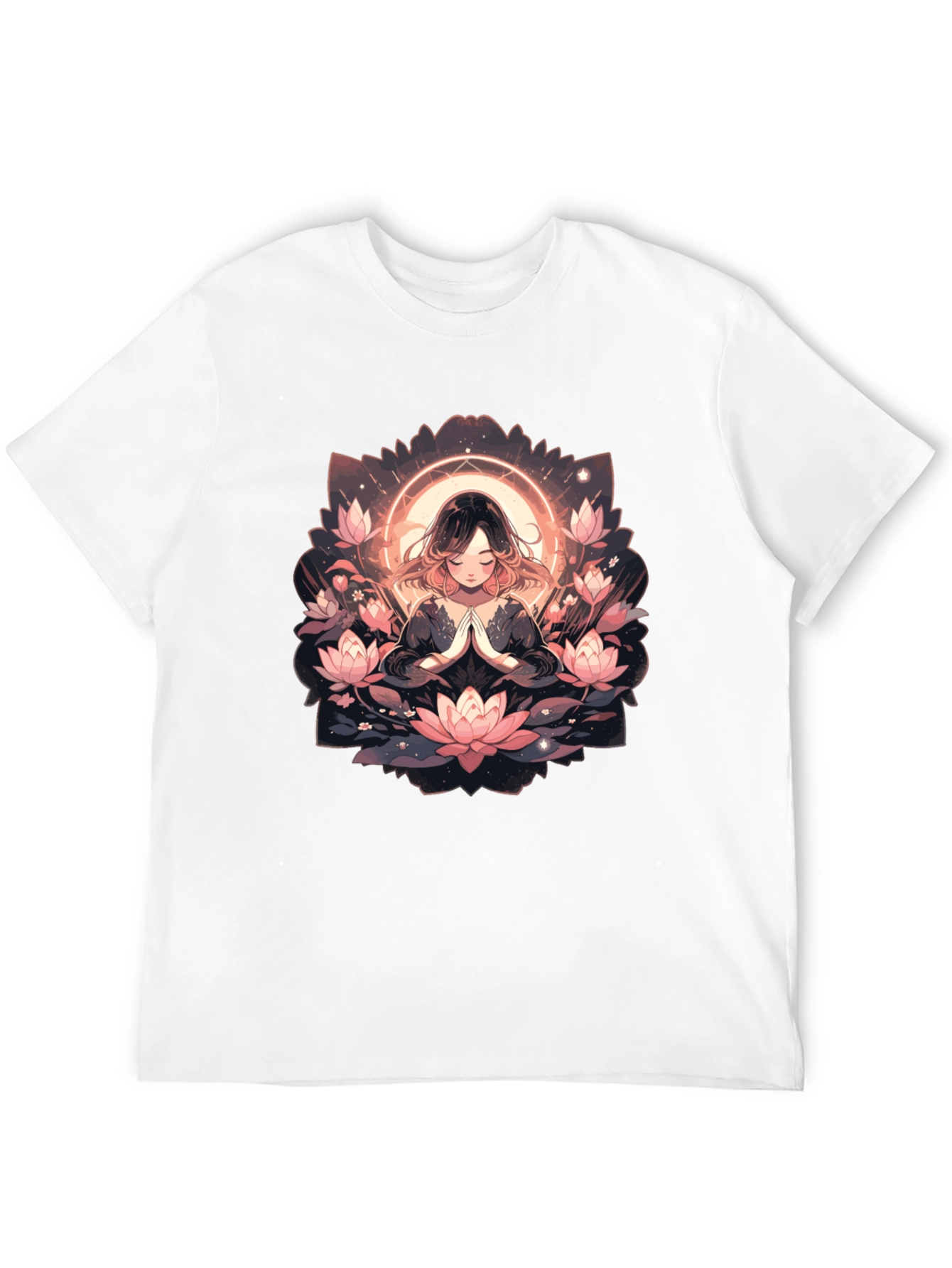 Black Lotus Mandala Graphic Tee - Unisex view 12