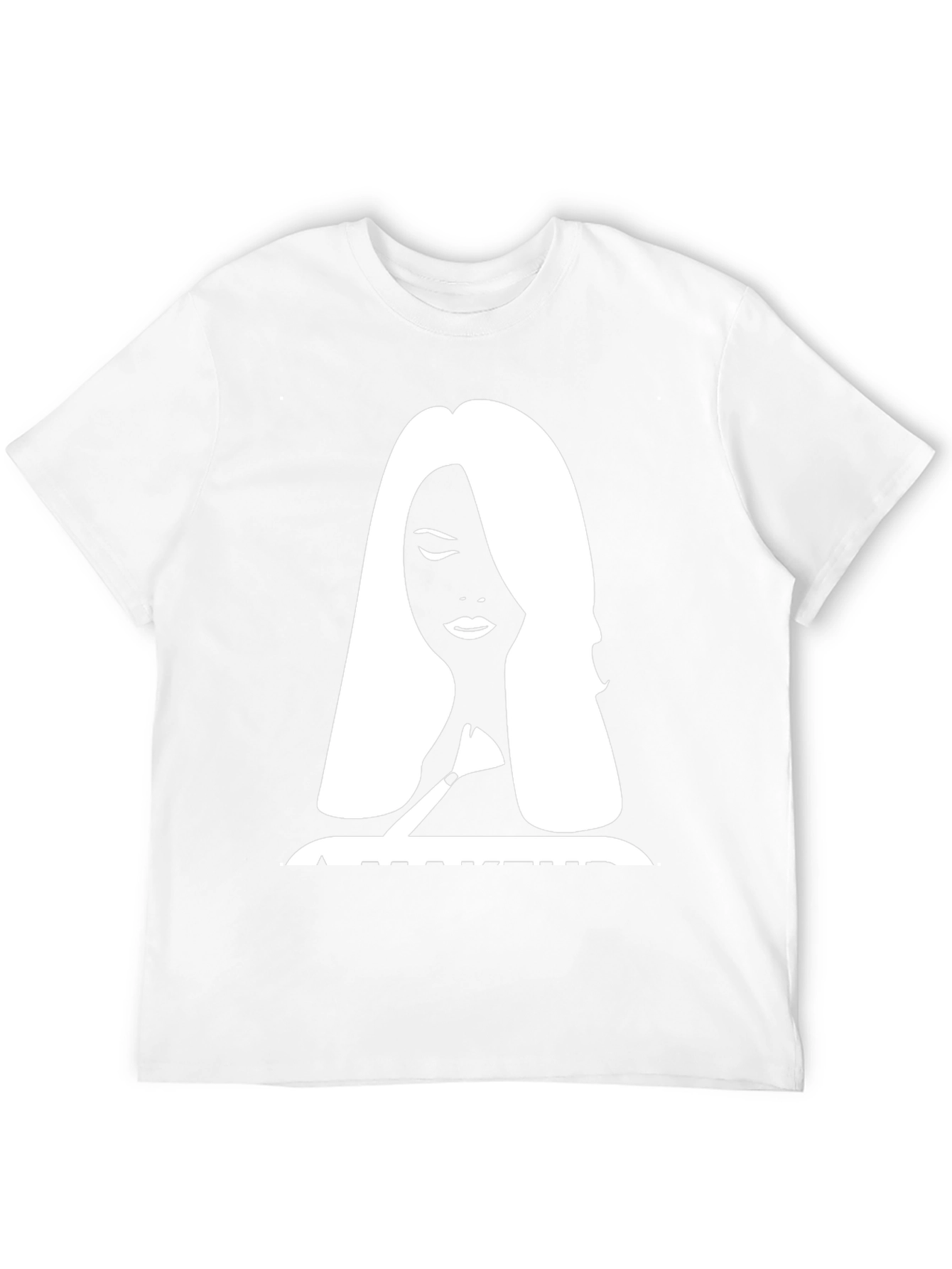 Black Silhouette Graphic Print Tee - Stylish Black T-Shirt view 12