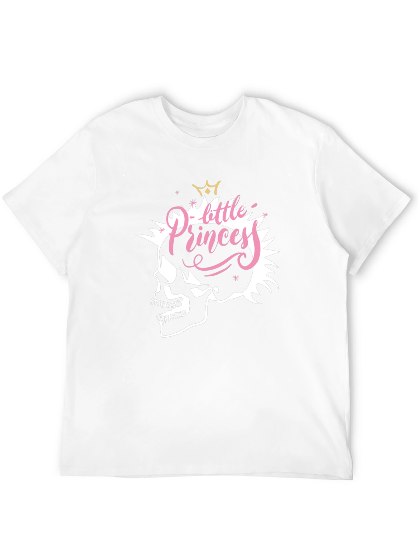 Black Skull Little Princess Black T-Shirt - Edgy Fashion view 12