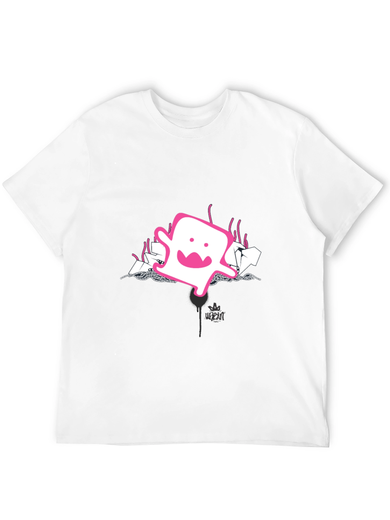 Black Urban Ghost Graphic Tee - Black view 12