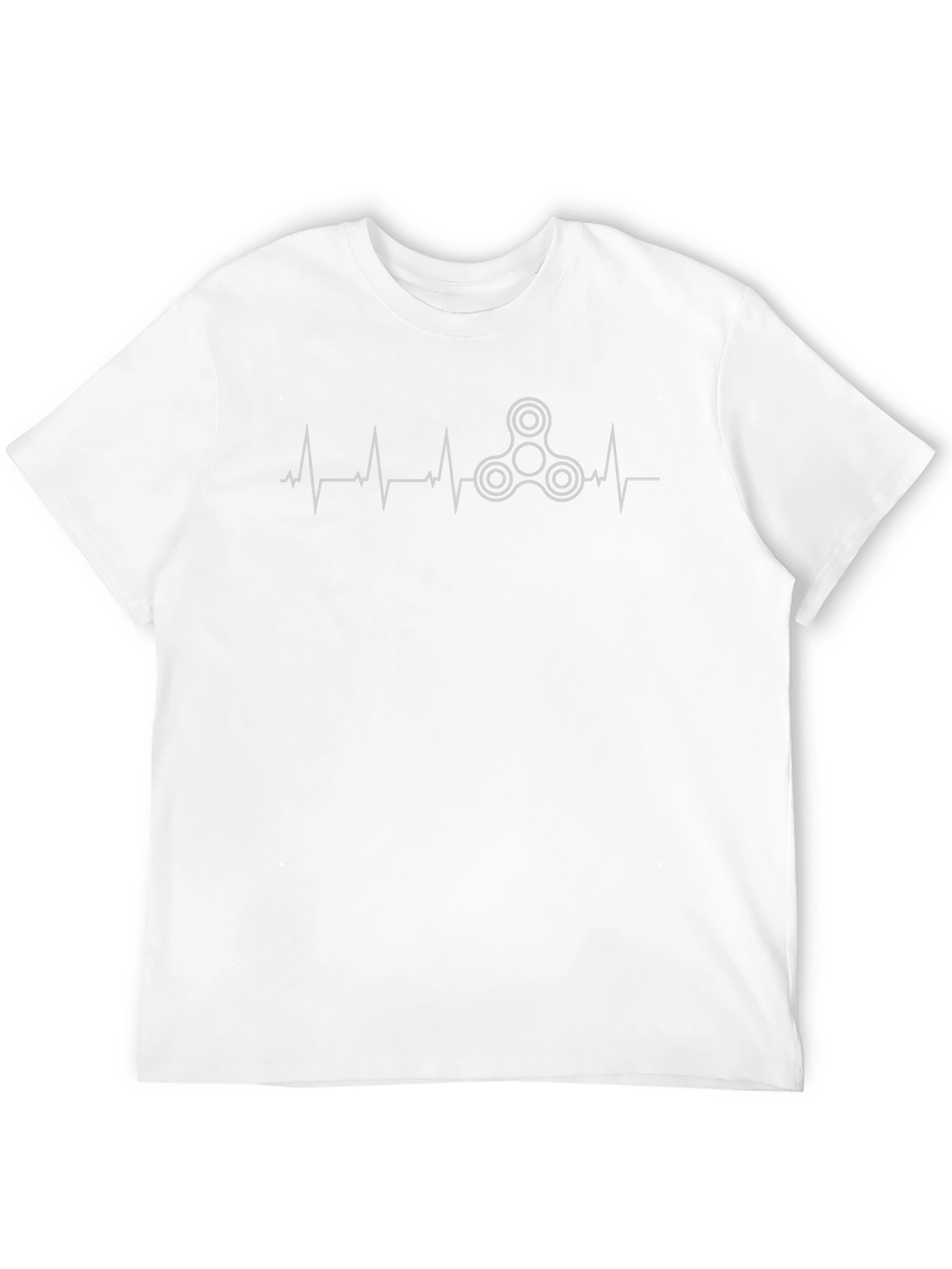 Fidget Spinner Heartbeat T-Shirt - Novelty Graphic Tee - 12