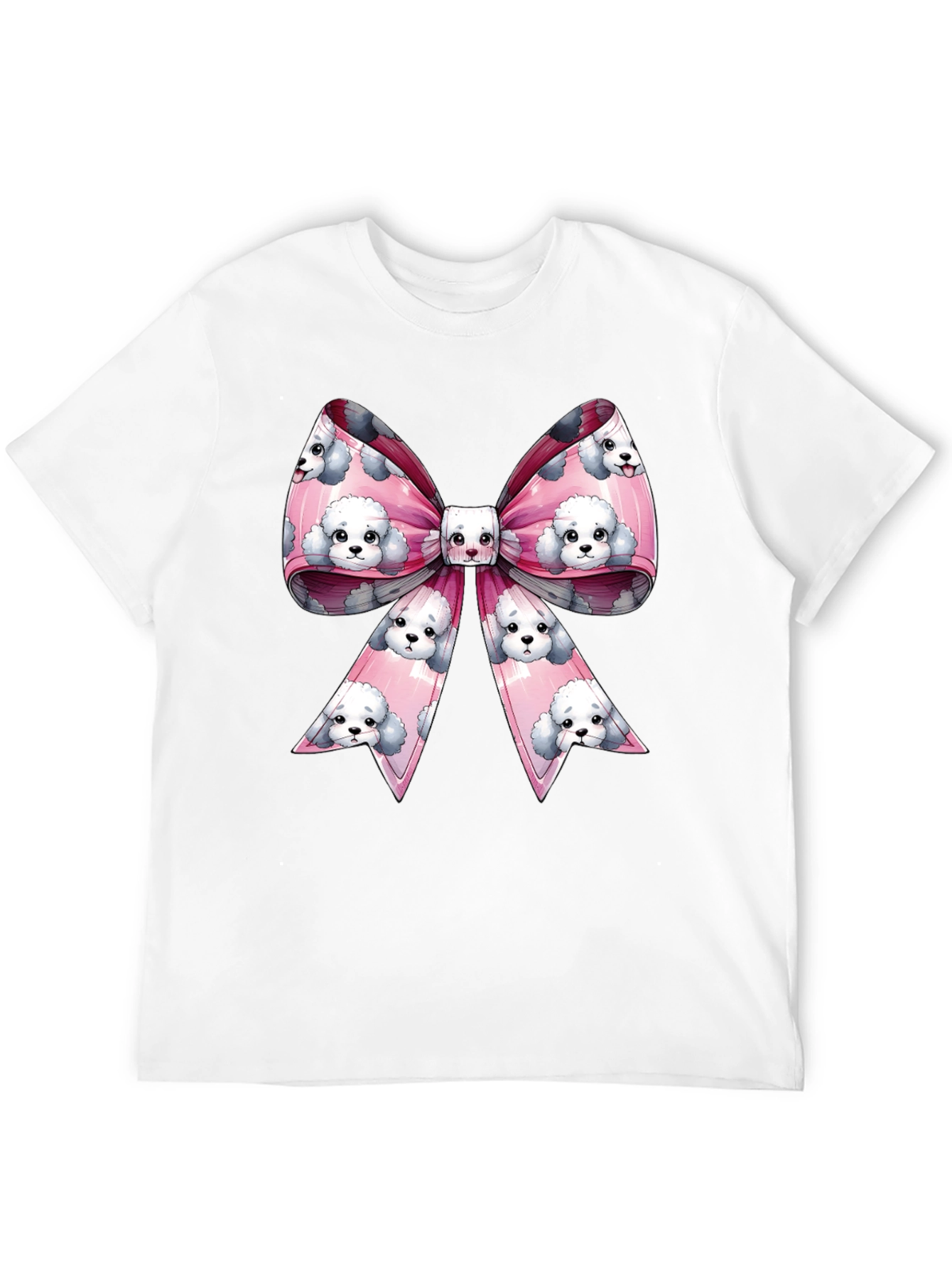 Black Dog Bow T-Shirt: Fun & Trendy Graphic Tee view 12