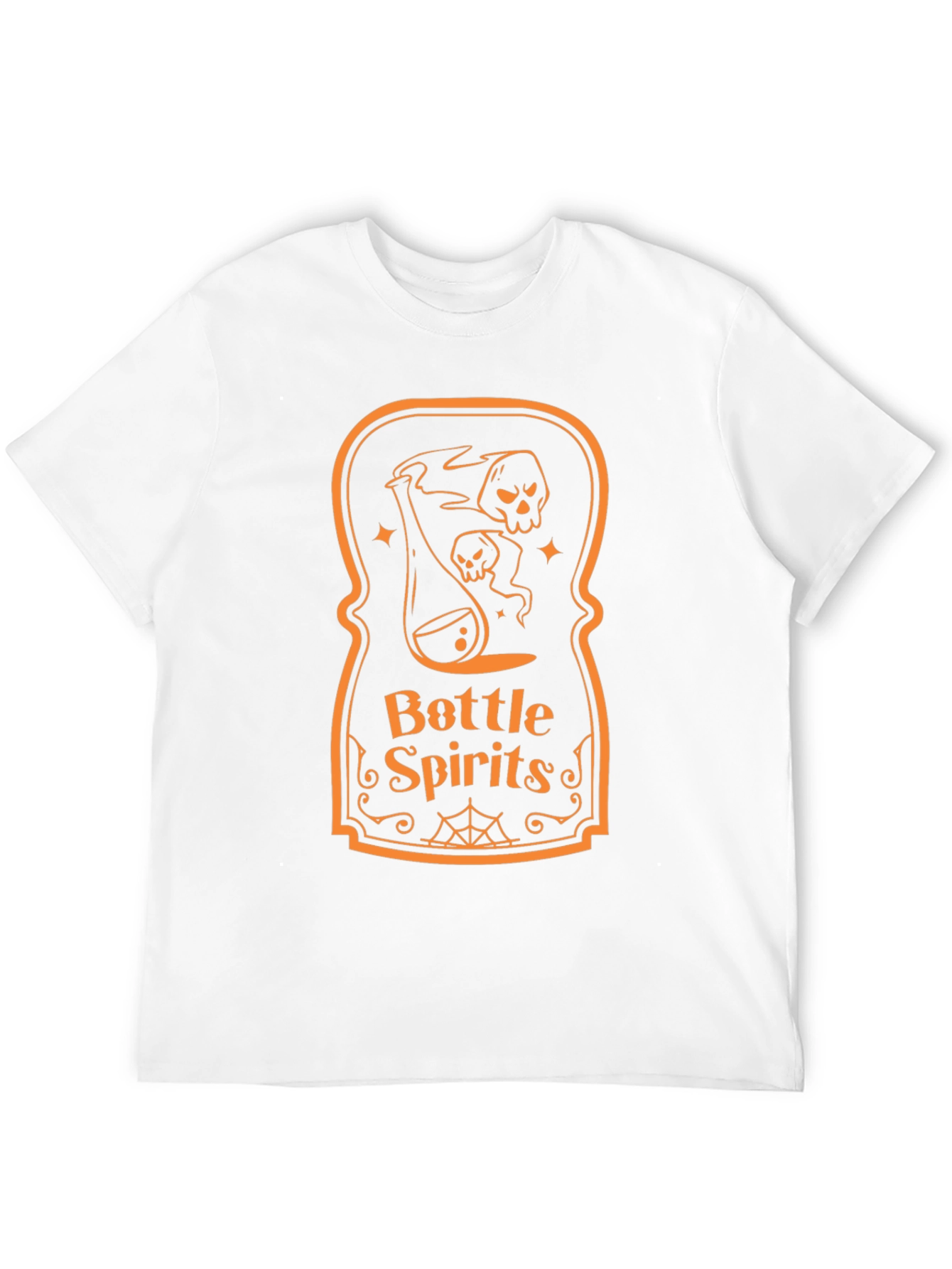 Black Bottle Spirits Graphic Tee - Halloween Novelty Shirt view 12