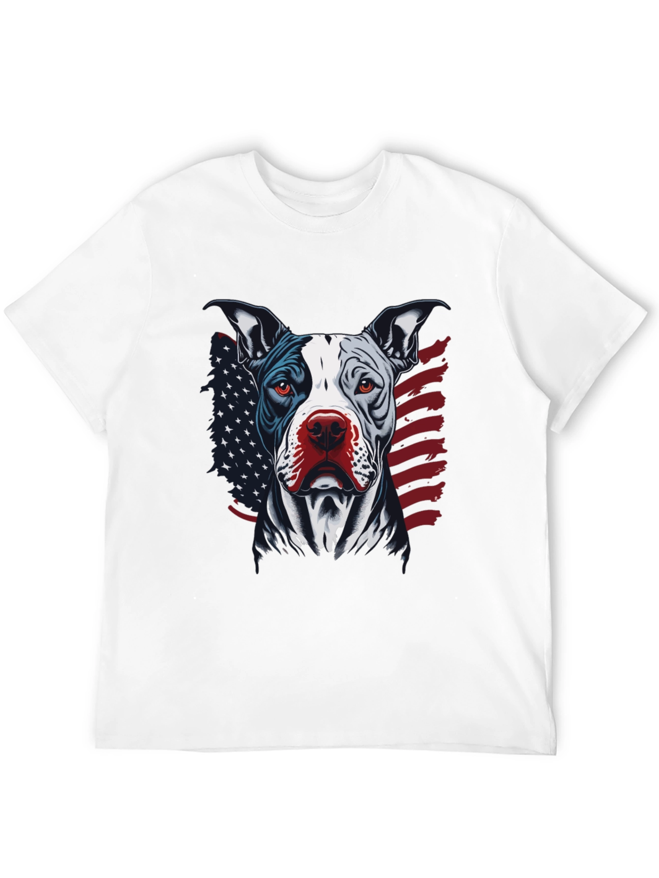 Black Patriotic Pitbull Graphic Tee - American Pride! view 12