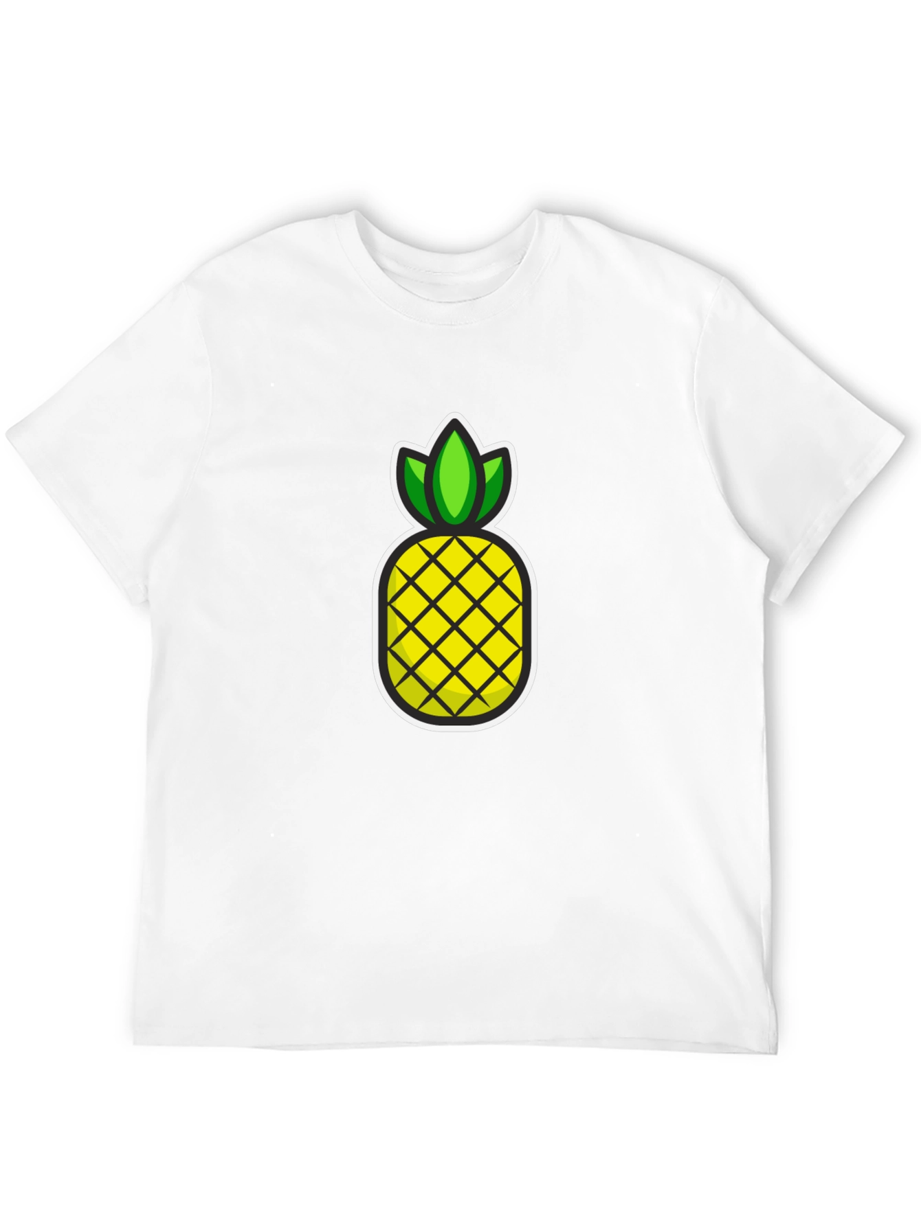 Black Pineapple Graphic T-Shirt - Casual Black Tee view 12