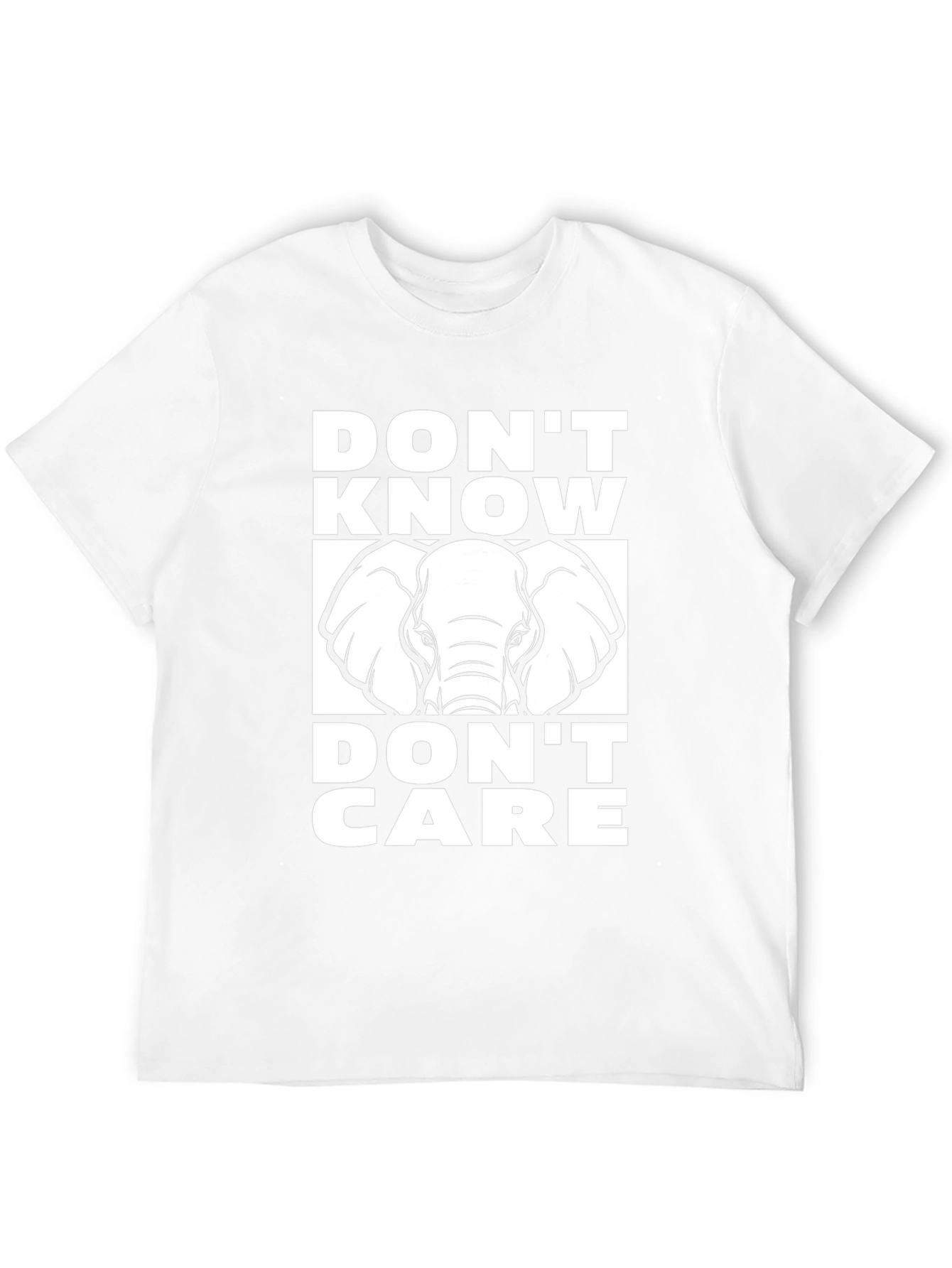 Black Don't Know Don't Care Elephant T-Shirt view 12