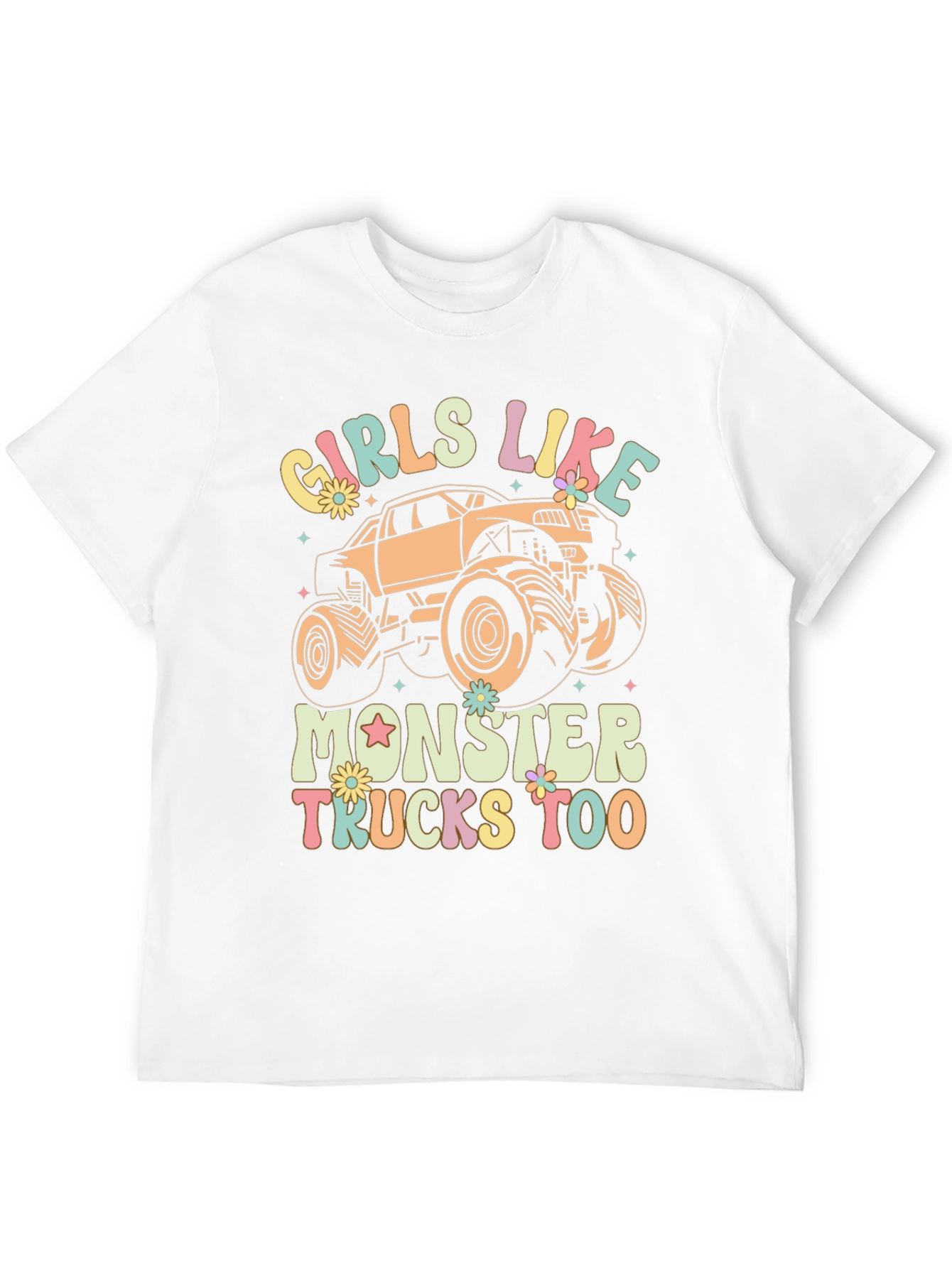 Black Girls Like Monster Trucks T-Shirt view 12