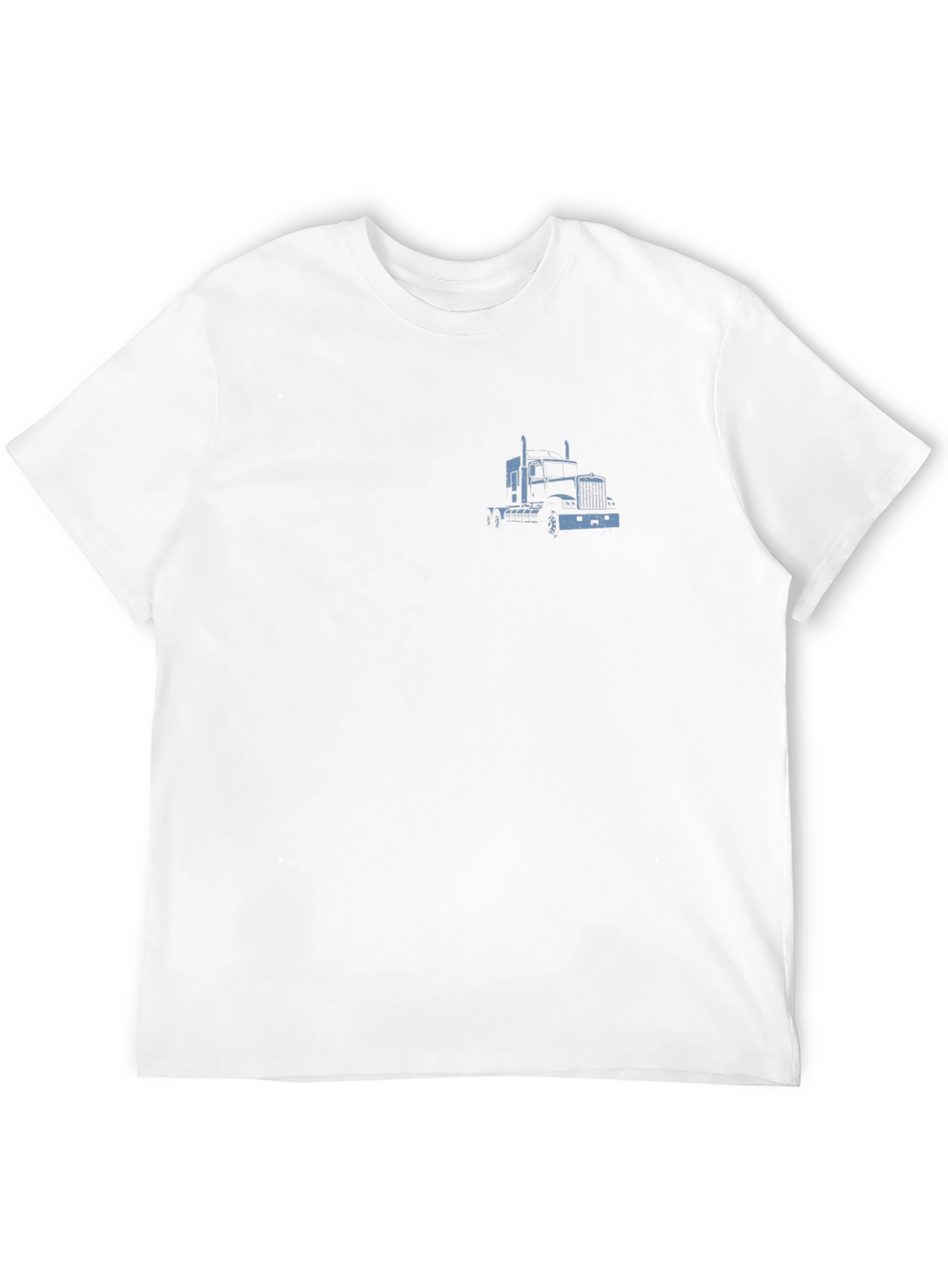 Black Truck Graphic Tee - Black Cotton Blend Shirt view 12