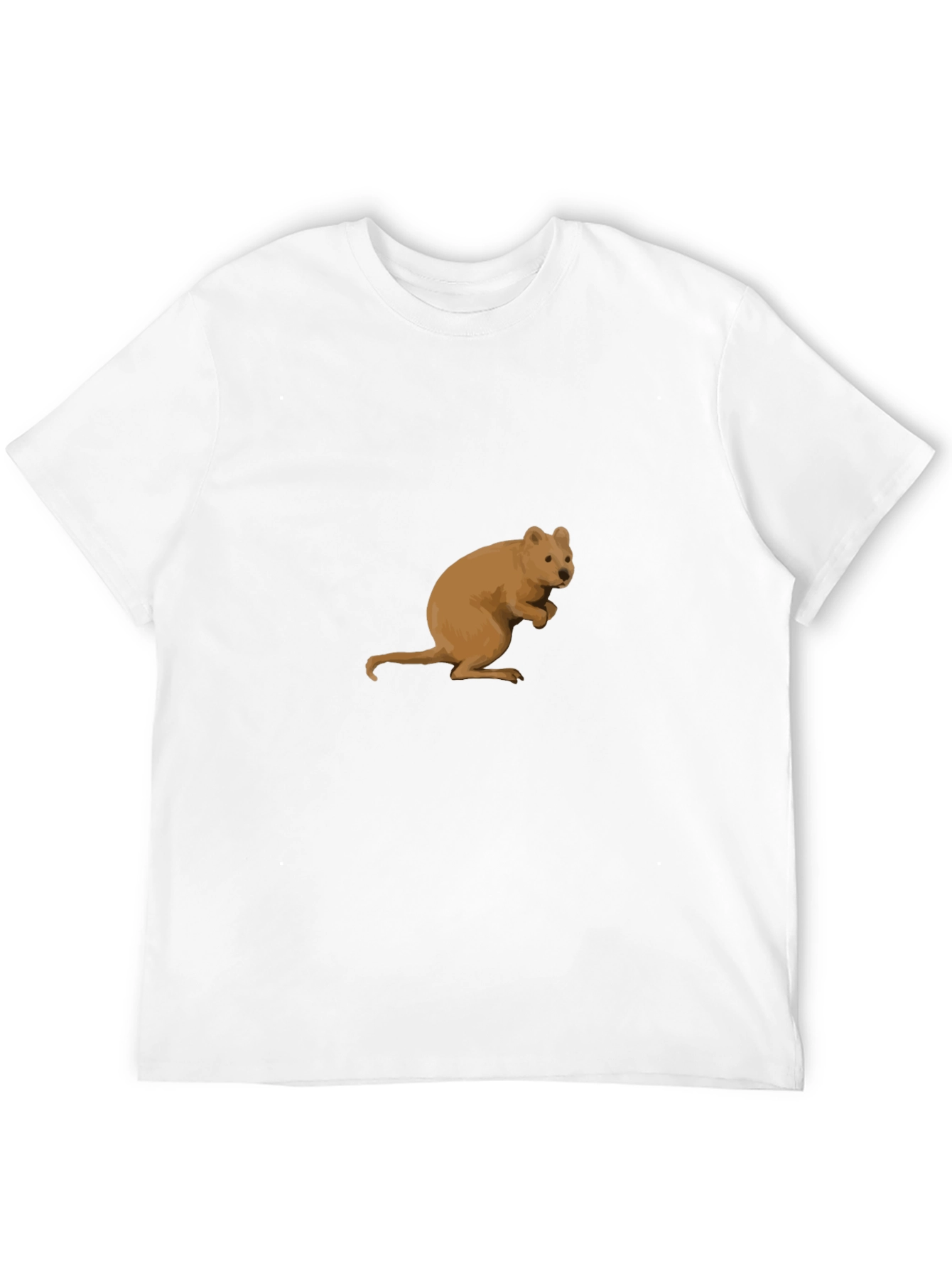 Black Quokka Graphic Tee - Black Cotton T-Shirt view 12