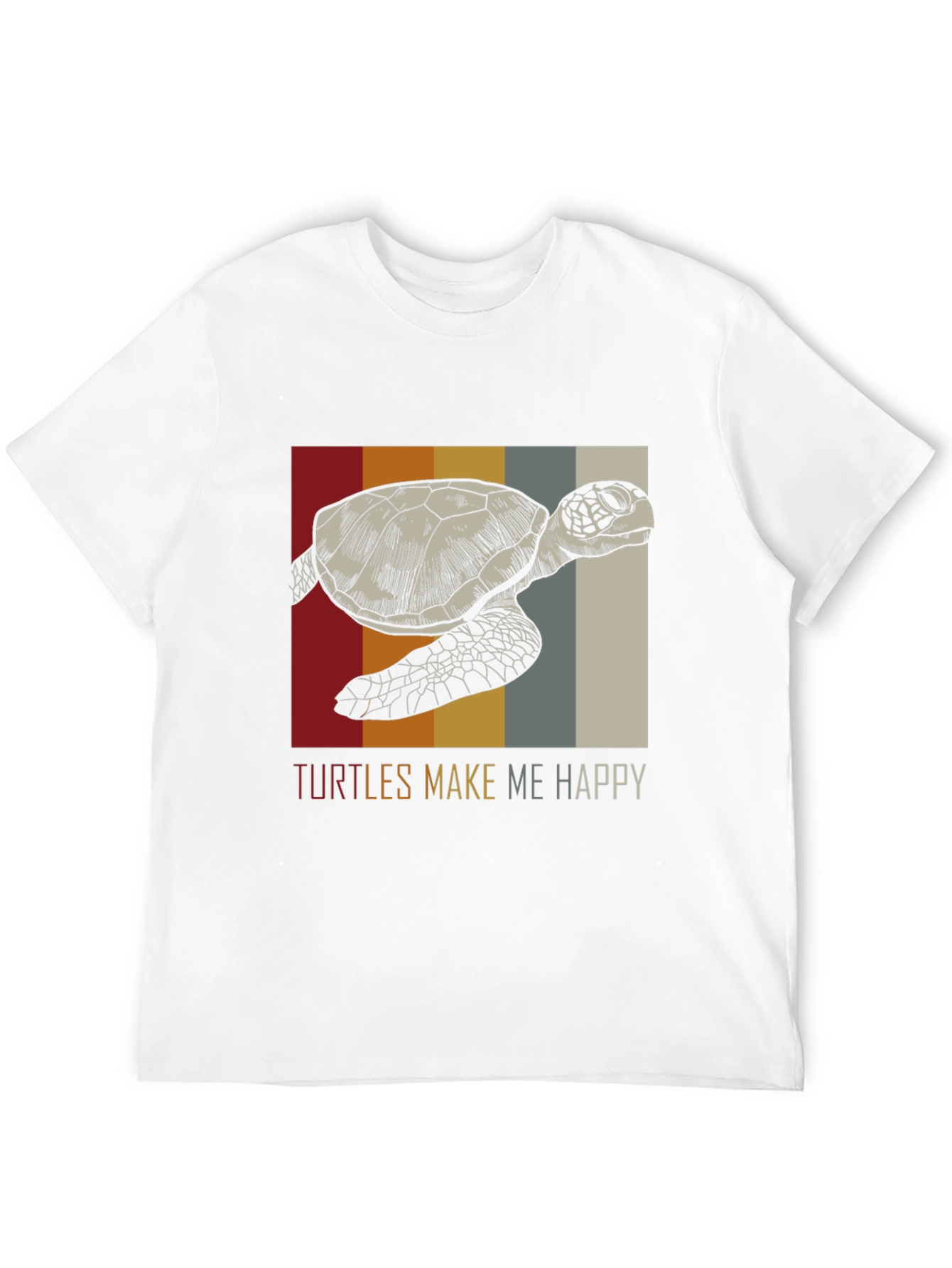 Black Turtles Make Me Happy Graphic Tee view 12