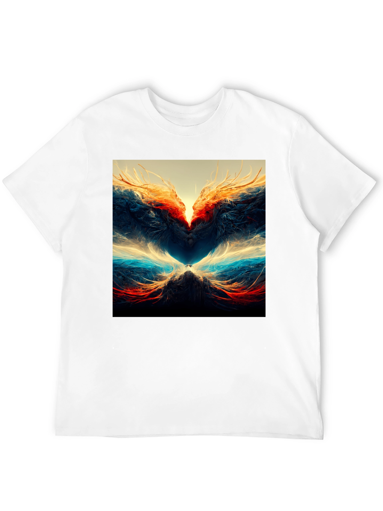 Abstract Art Graphic Print Tee - Black - 12