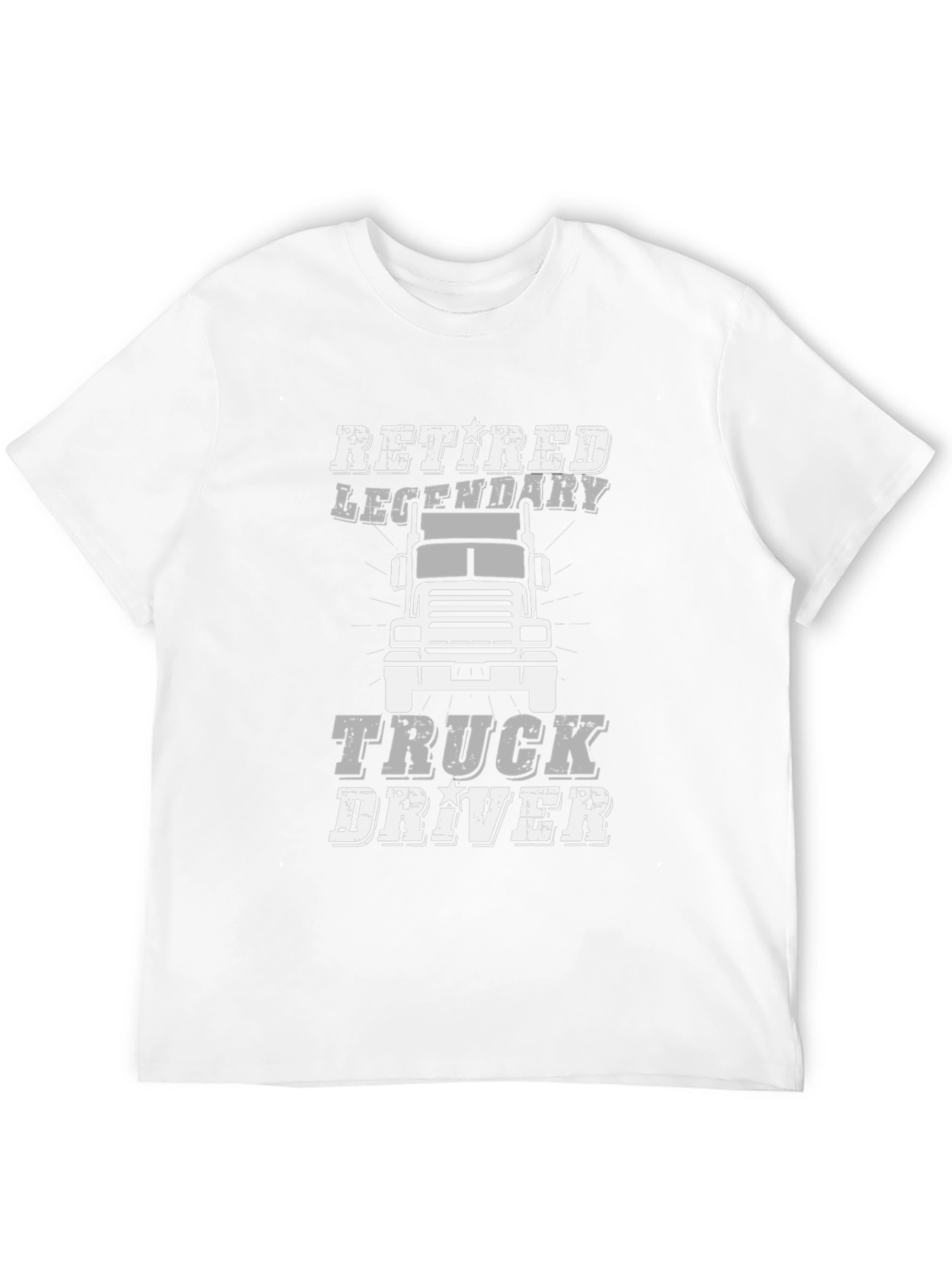 Black Retired Legendary Truck Driver Graphic Tee view 12