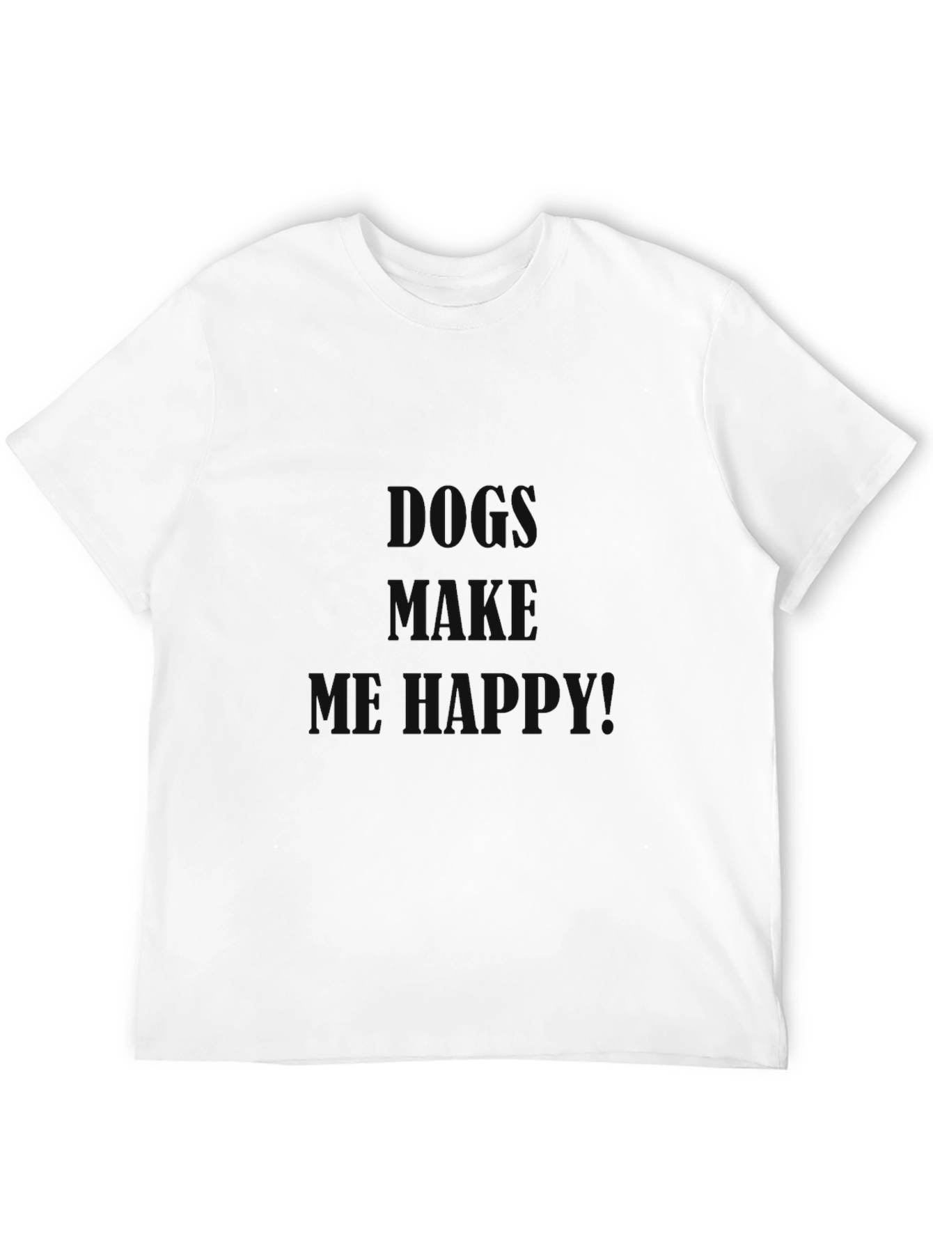 Black Dogs Make Me Happy Graphic T-Shirt view 12