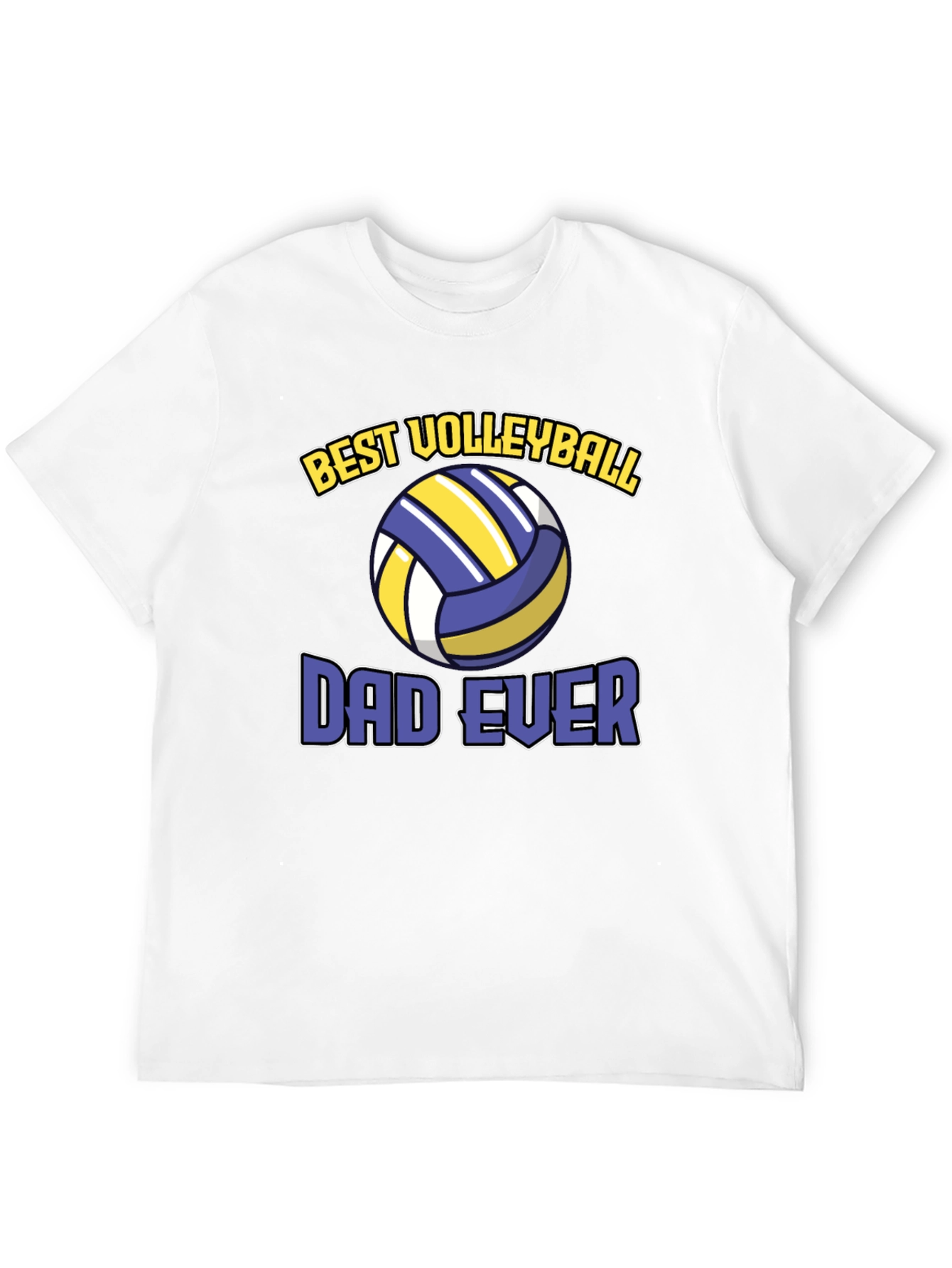 Black Best Volleyball Dad Ever T-Shirt view 12