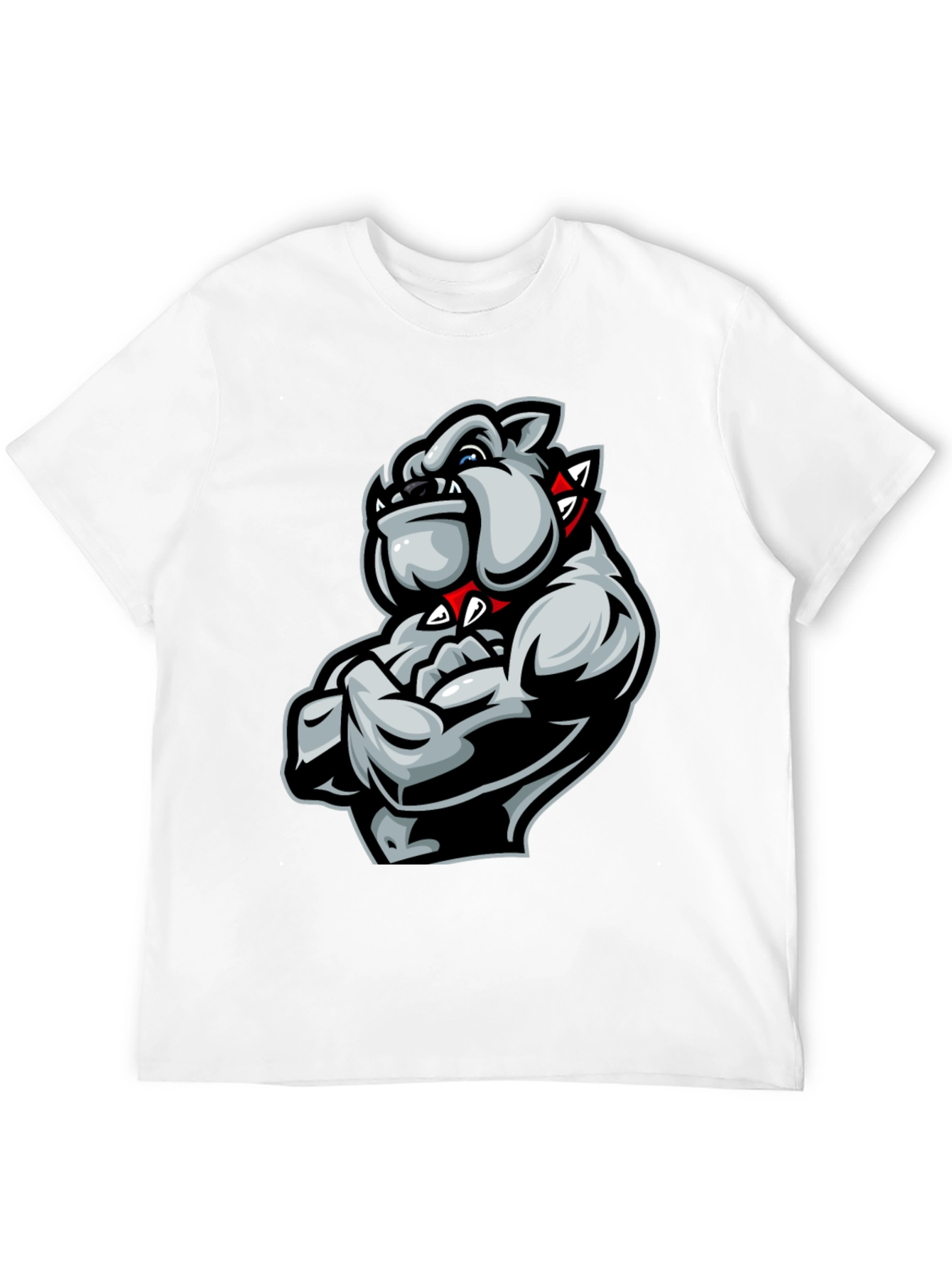Black Bulldog Muscle T-Shirt - Fierce Graphic Tee view 12
