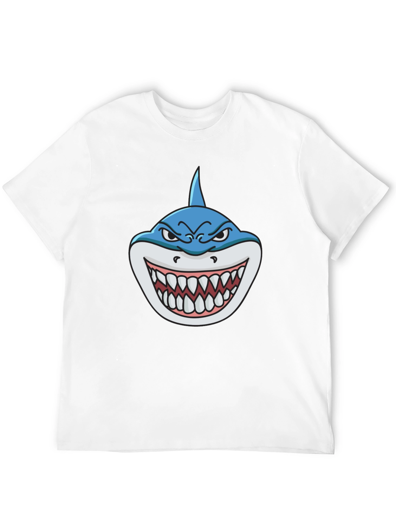 Black Shark Graphic Print T-Shirt - Black view 12