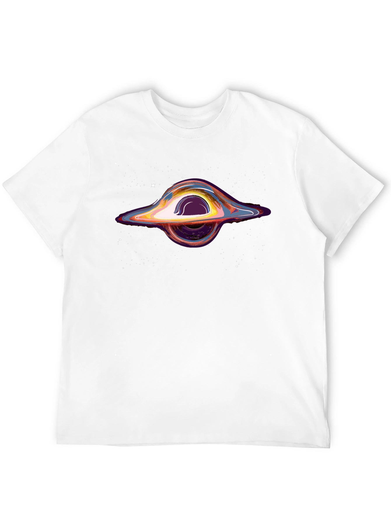 Black Black Hole Graphic Tee - Cosmic Design view 12
