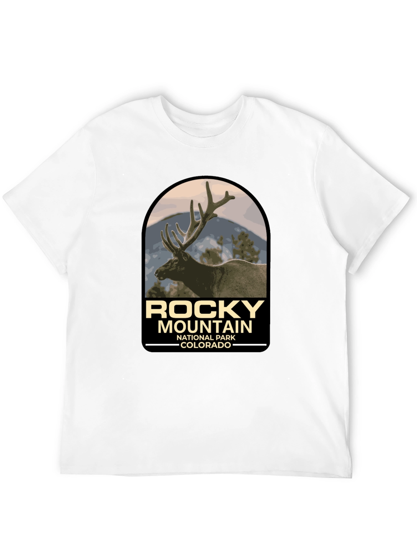 Black Rocky Mountain National Park Tee view 12