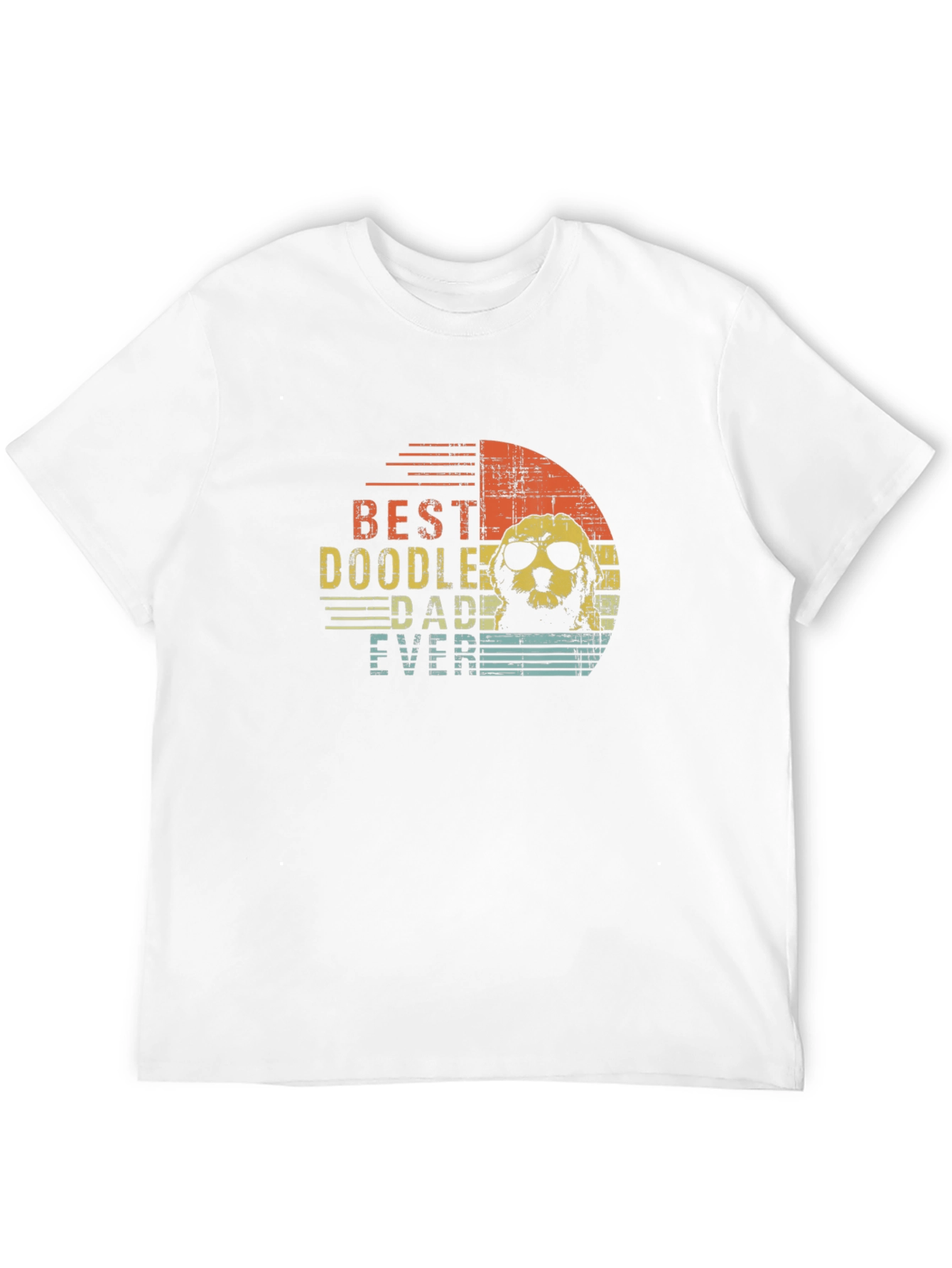 Black Best Doodle Dad Ever T-Shirt view 12