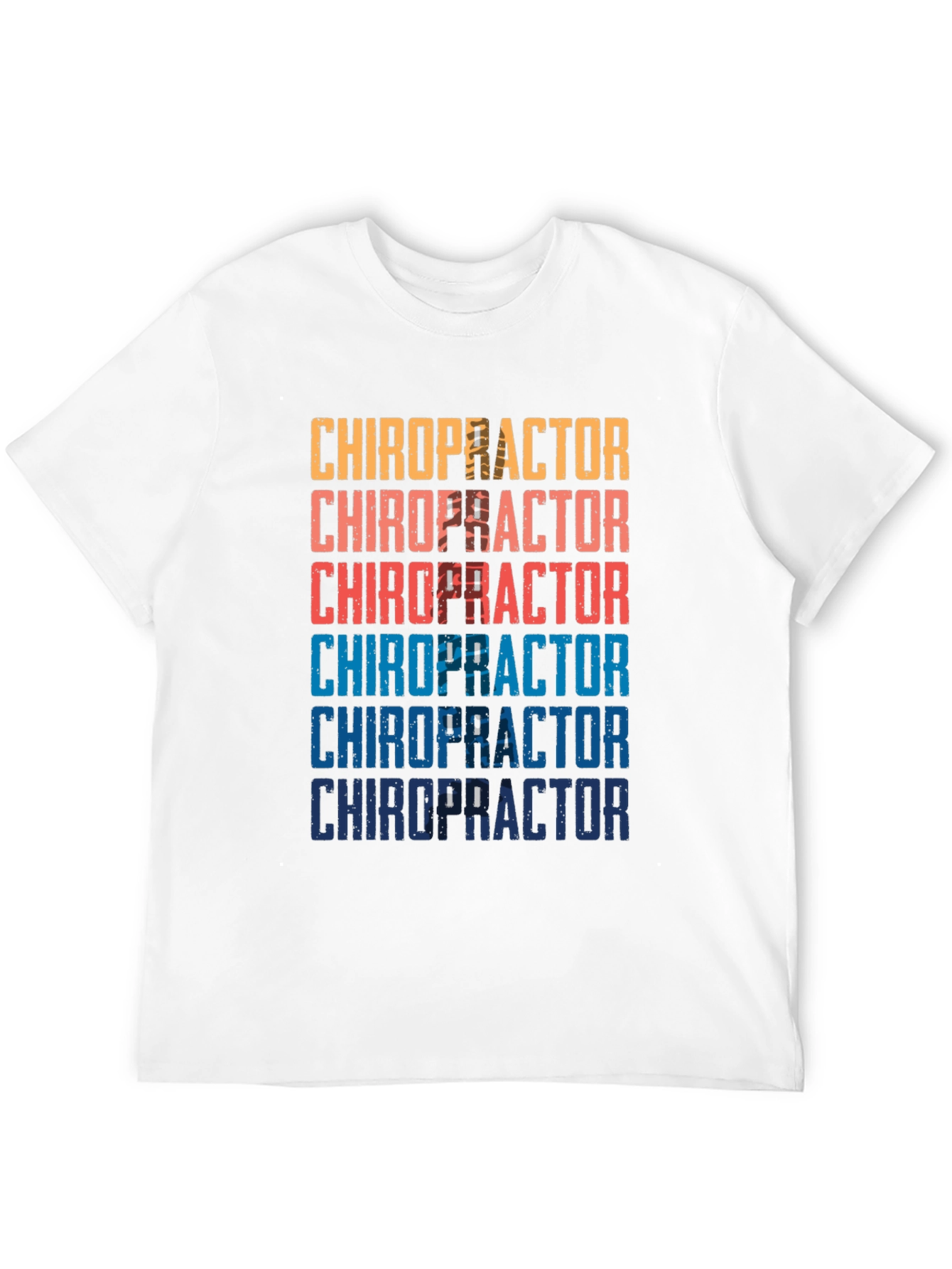 Black Chiropractor Vintage T-Shirt - Retro Style view 12