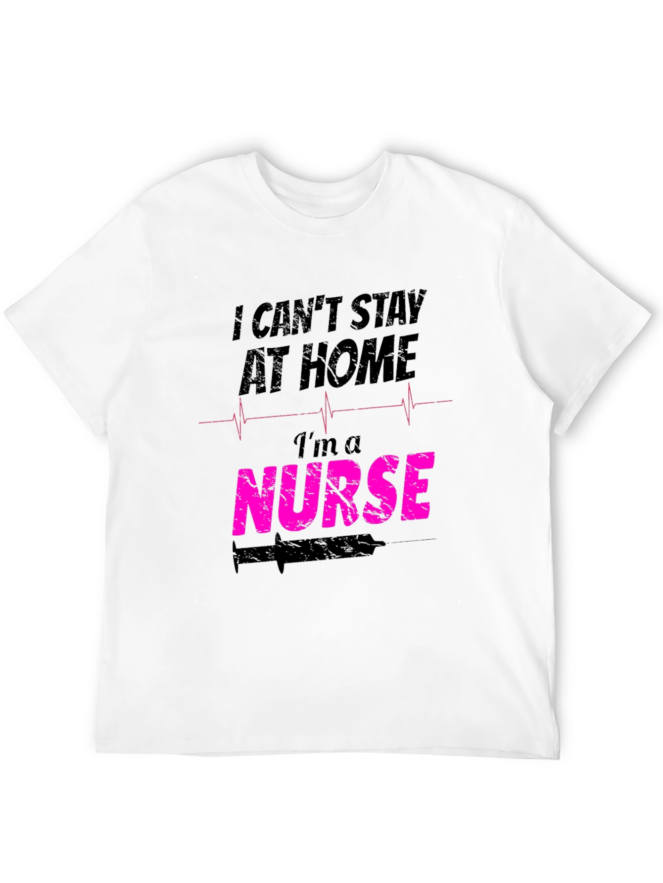 Black Nurse T-Shirt: I Can't Stay At Home view 12