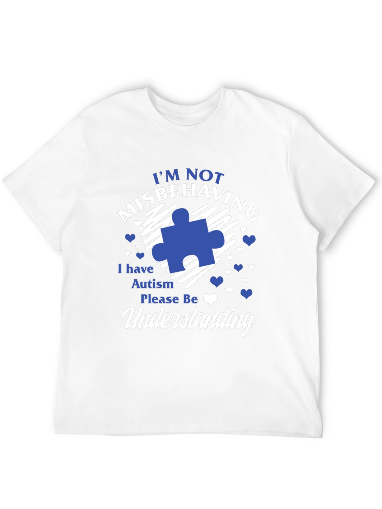 Black Autism Awareness T-Shirt Misbehaving Understanding view 12