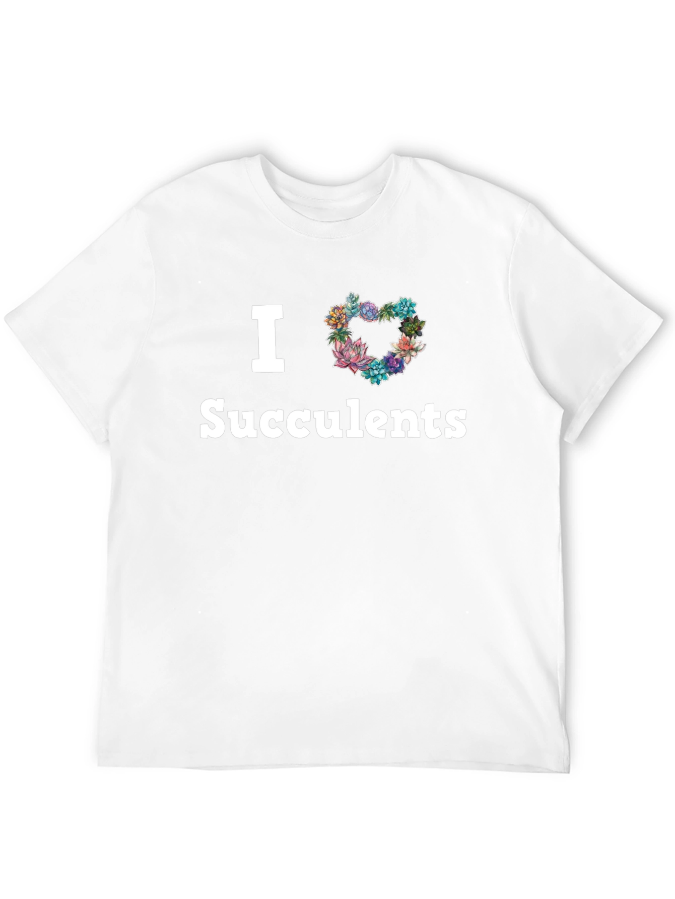 Black I Heart Succulents Graphic T-Shirt view 12