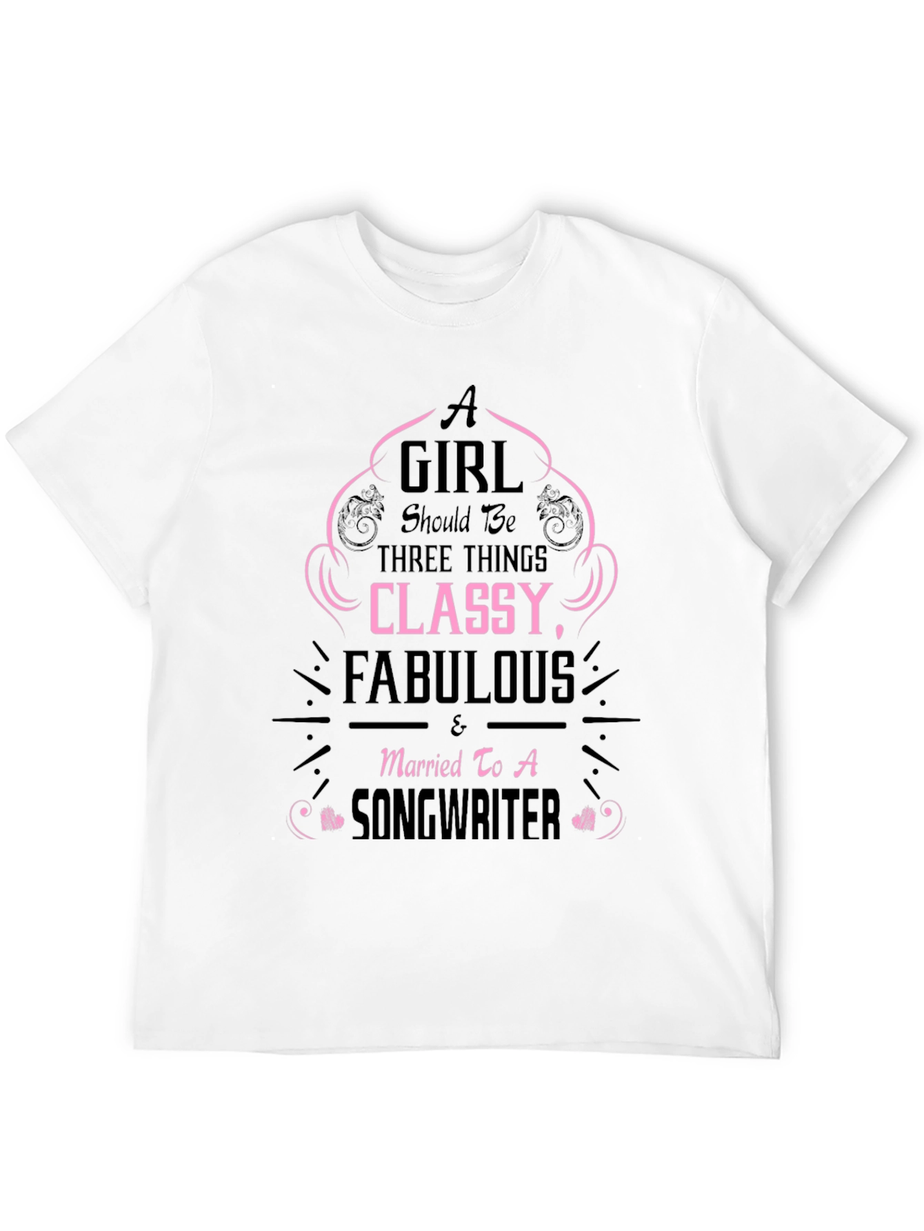 Black Classy Songwriter Wife Graphic Tee view 12