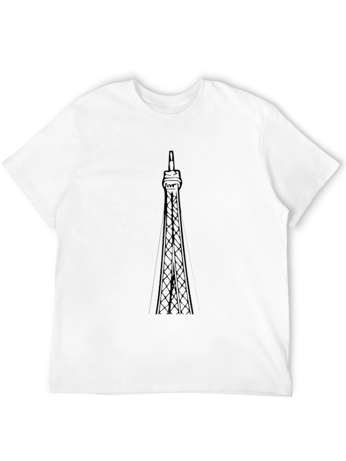 Black Blackpool Tower Graphic Tee - Modern Fit view 12