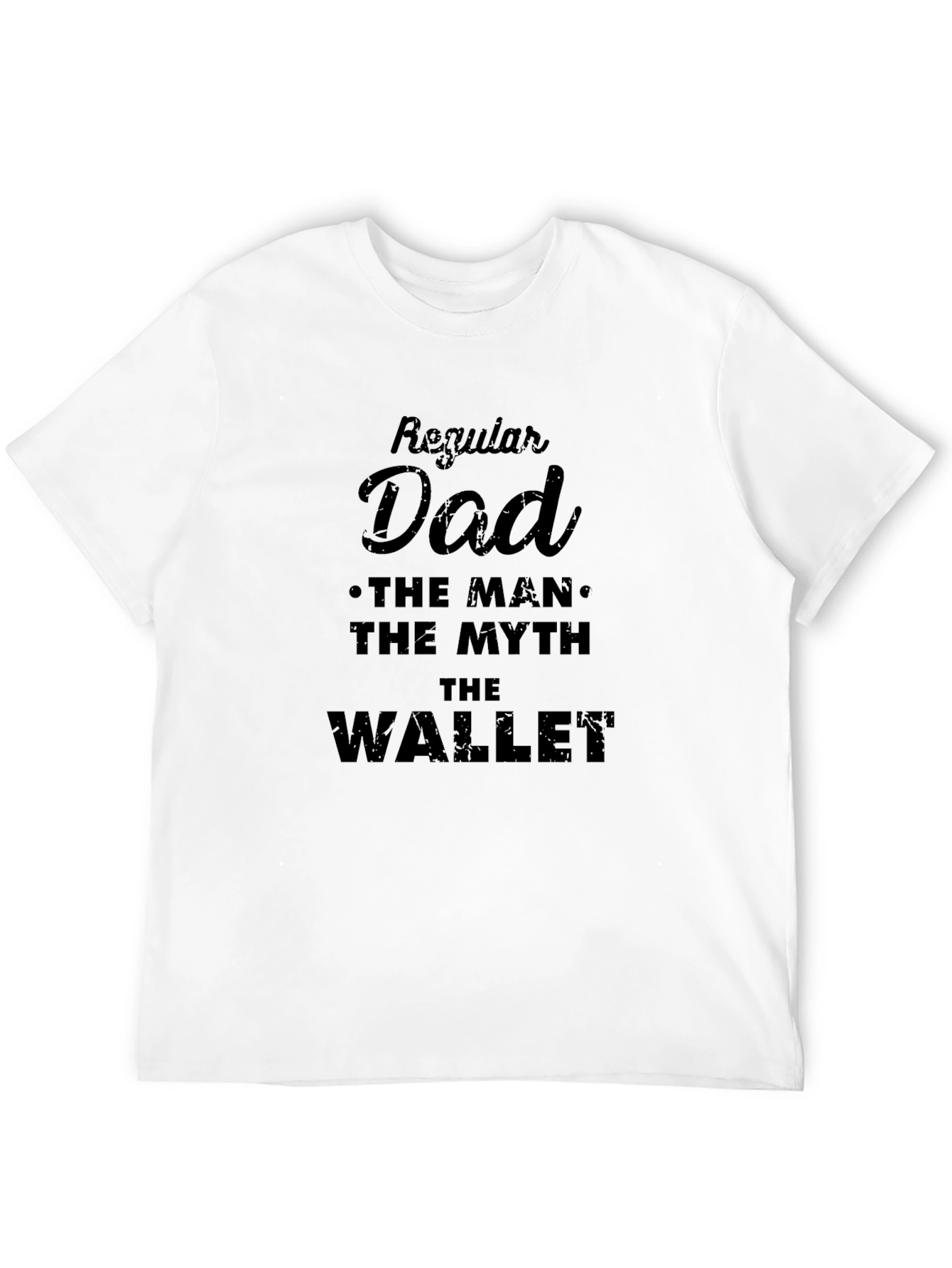 Black Regular Dad Funny Graphic T-Shirt view 12