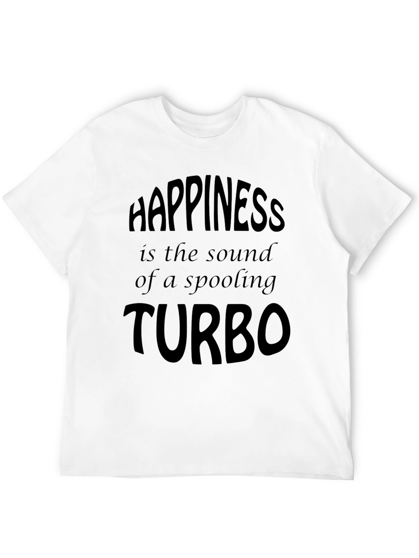 Black Happiness is a Spooling Turbo T-Shirt - Men's Black Tee view 12