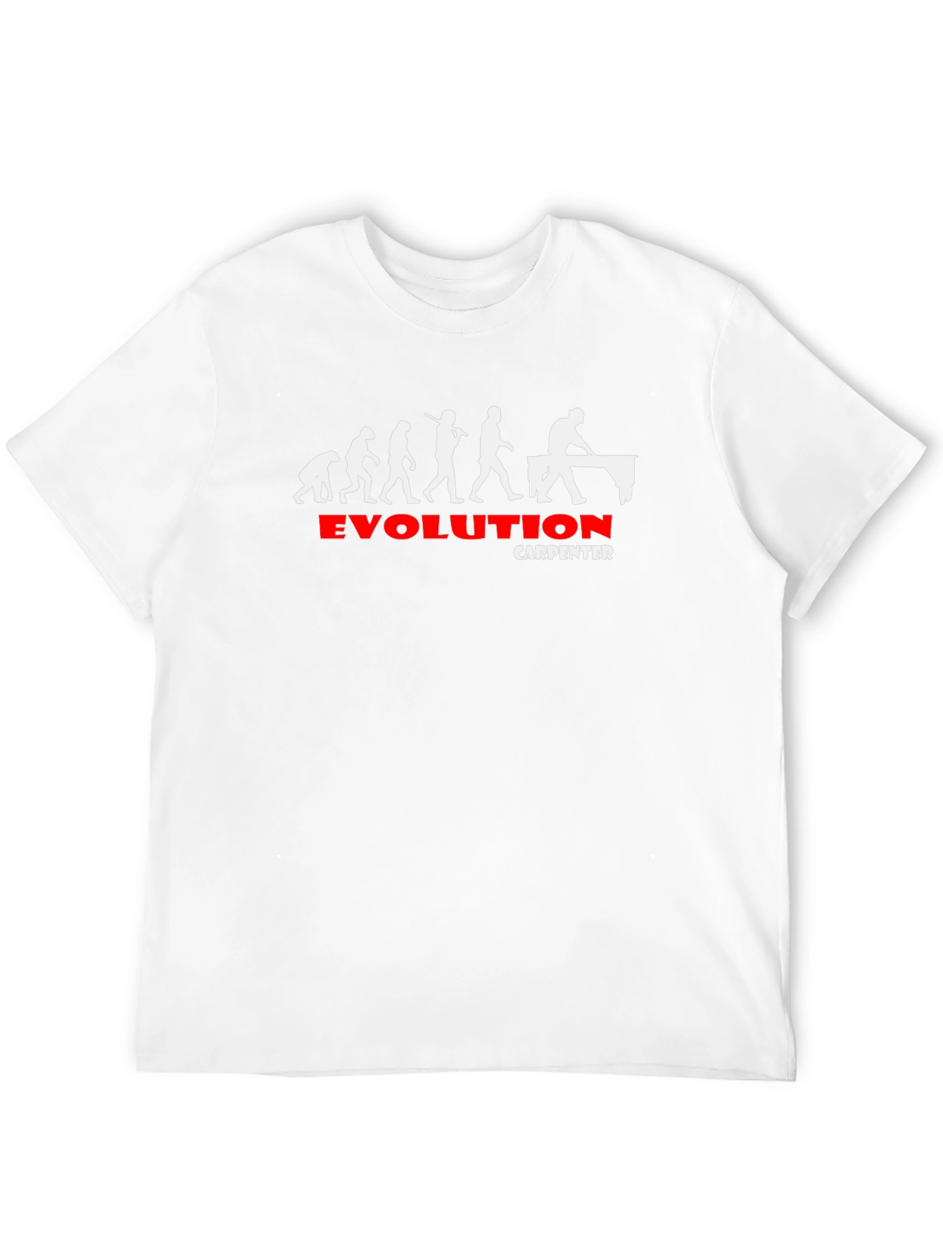 Black Evolution Carpenter T-Shirt - Humorous Woodworker Tee view 12