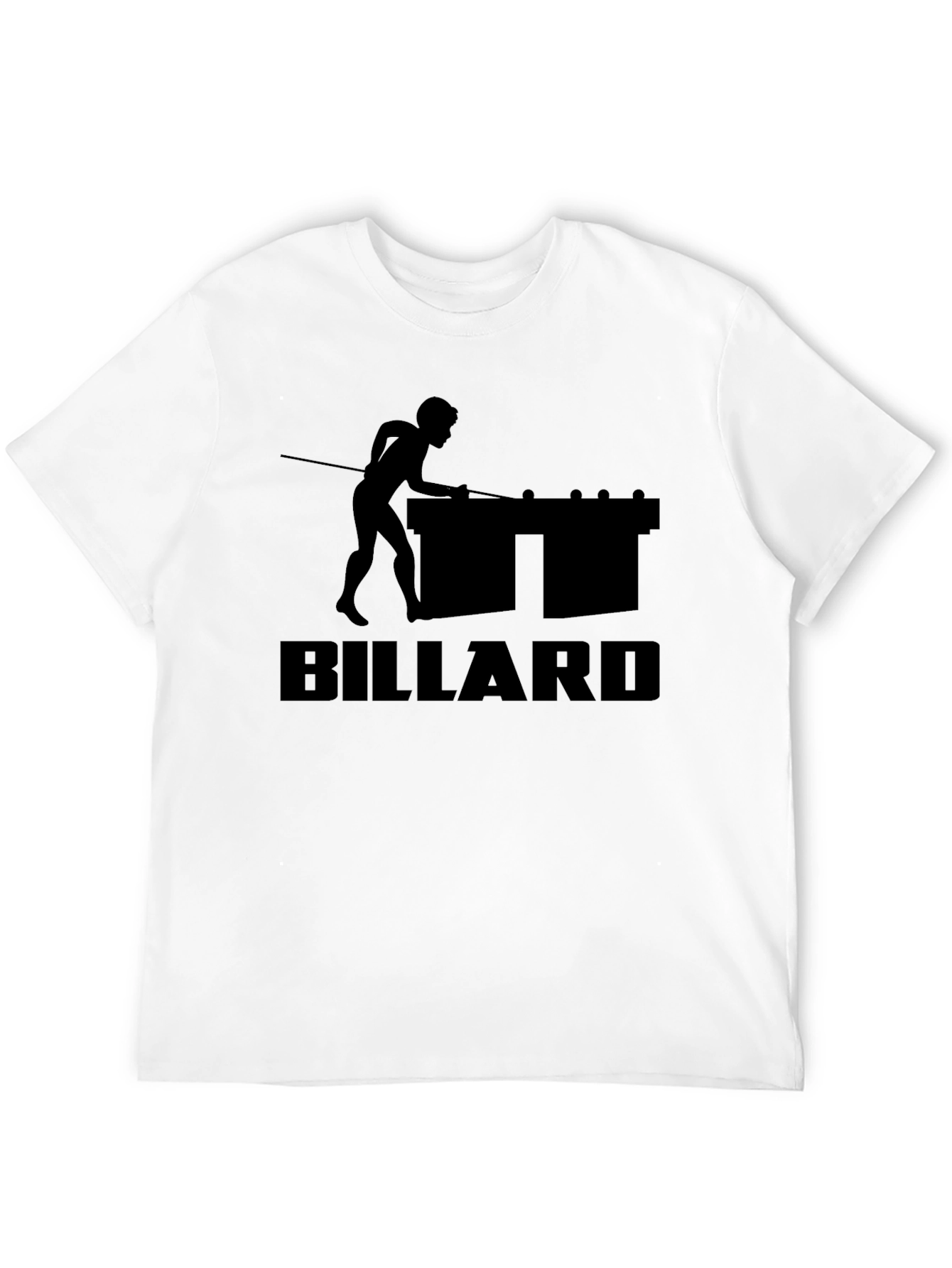 Black Billiard Player T-Shirt - Black Graphic Tee view 12