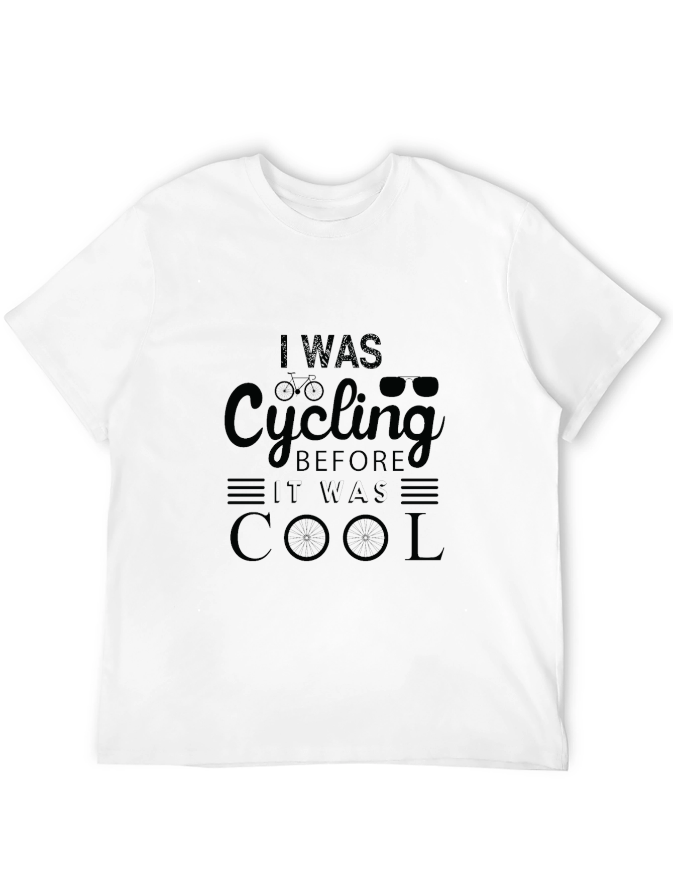 Black I Was Cycling Before It Was Cool T-Shirt view 12