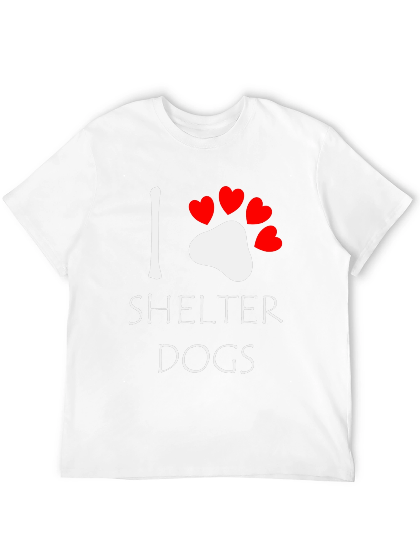 Black I Heart Shelter Dogs Tee view 12