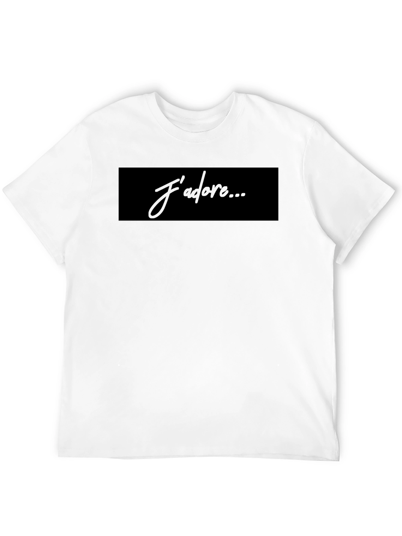 Black J'adore Graphic Tee - Stylish Black Cotton T-Shirt view 12
