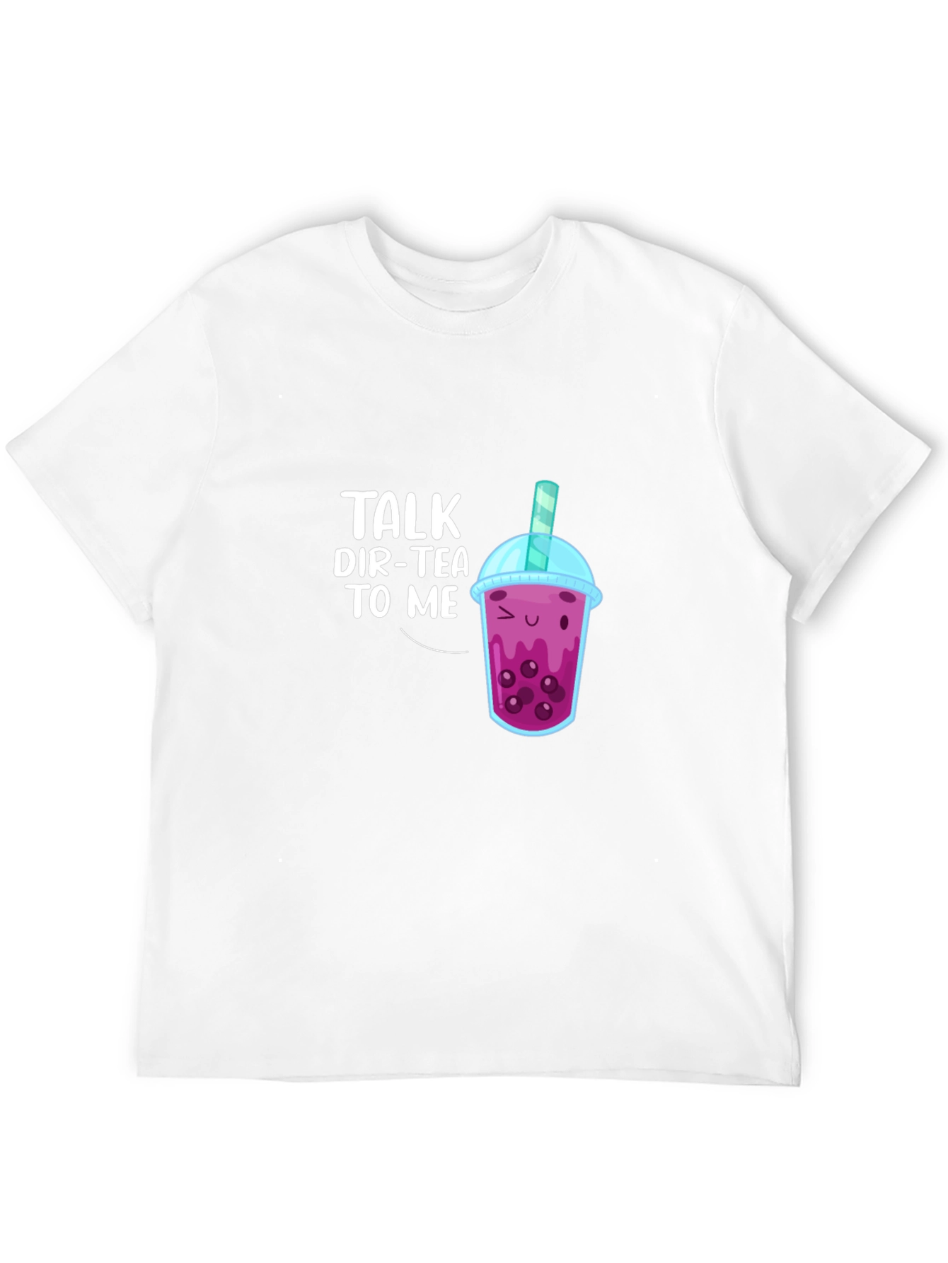 Black Talk Dir-Tea To Me Bubble Tea T-Shirt view 12