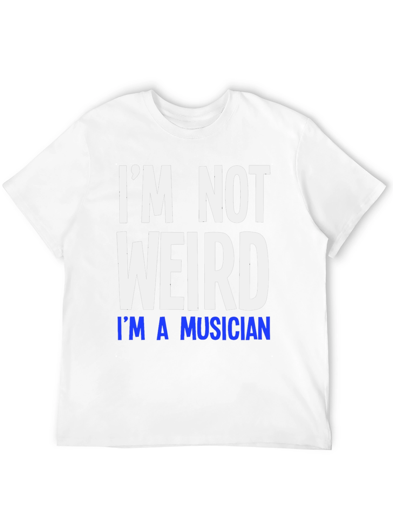 Black I'm Not Weird I'm A Musician T-Shirt view 12