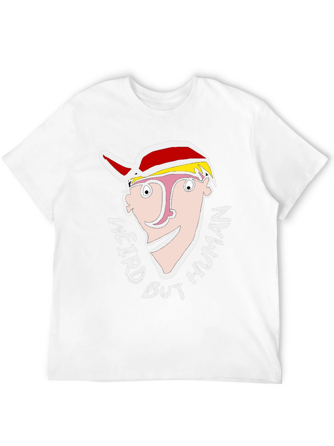 Black Weird But Human Graphic T-Shirt view 12