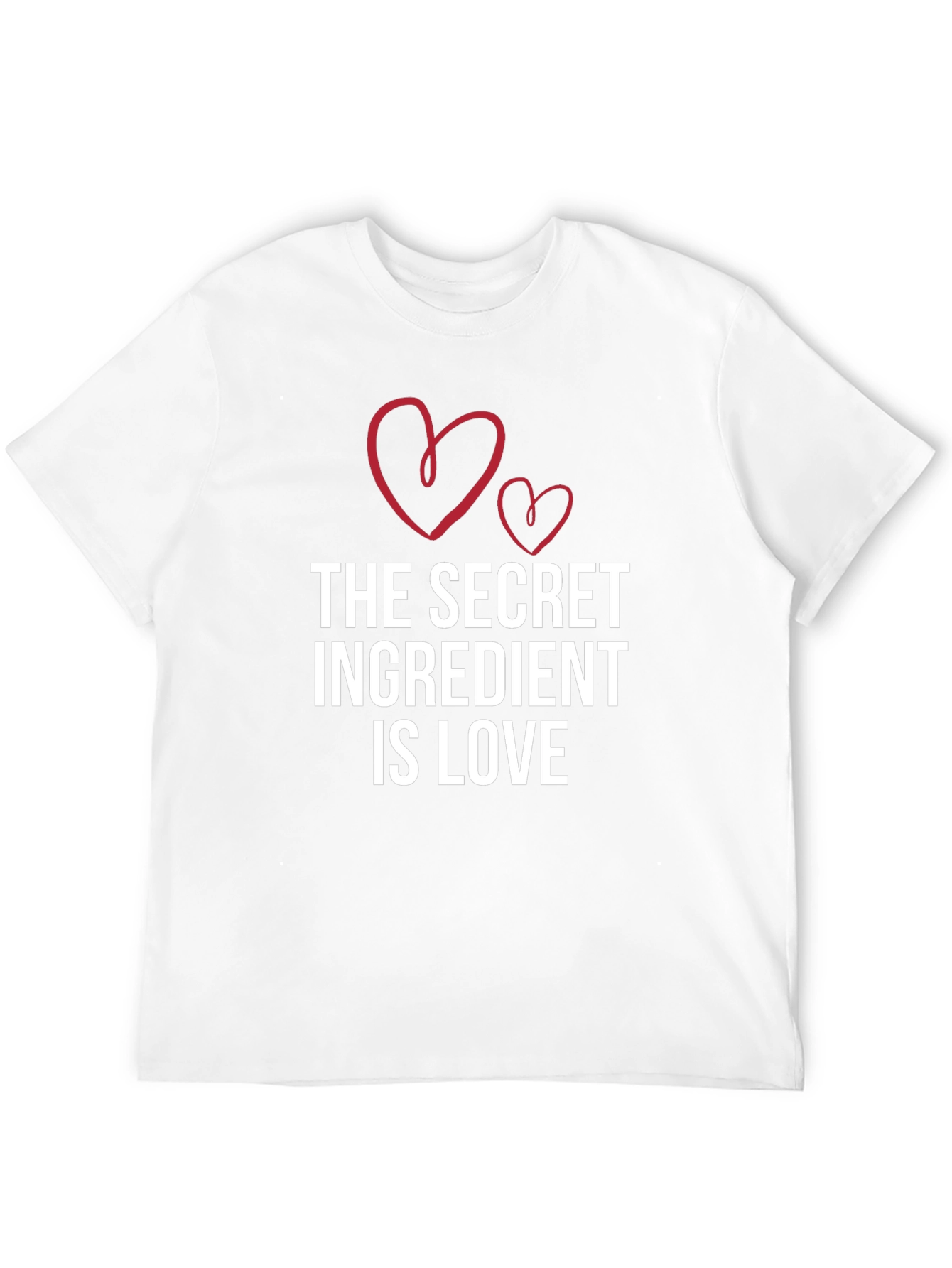 Black Secret Ingredient Love T-Shirt - Black Crew Neck Tee view 12